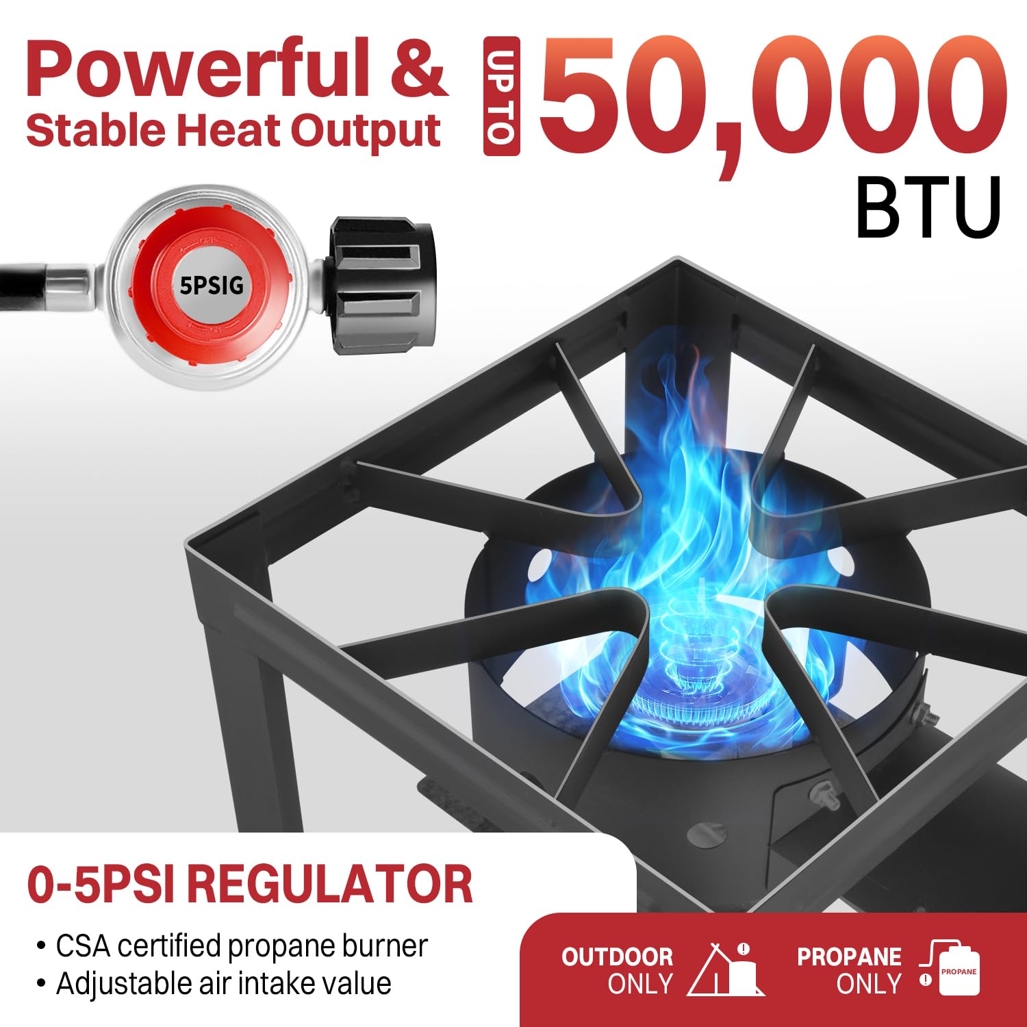 30Qt & 10Qt Outdoor Fryer | Turkey Deep Fryer | Seafood Boil Pot | Cover & Skimmer Included | 50,000Btu Propane Burner | Aluminu