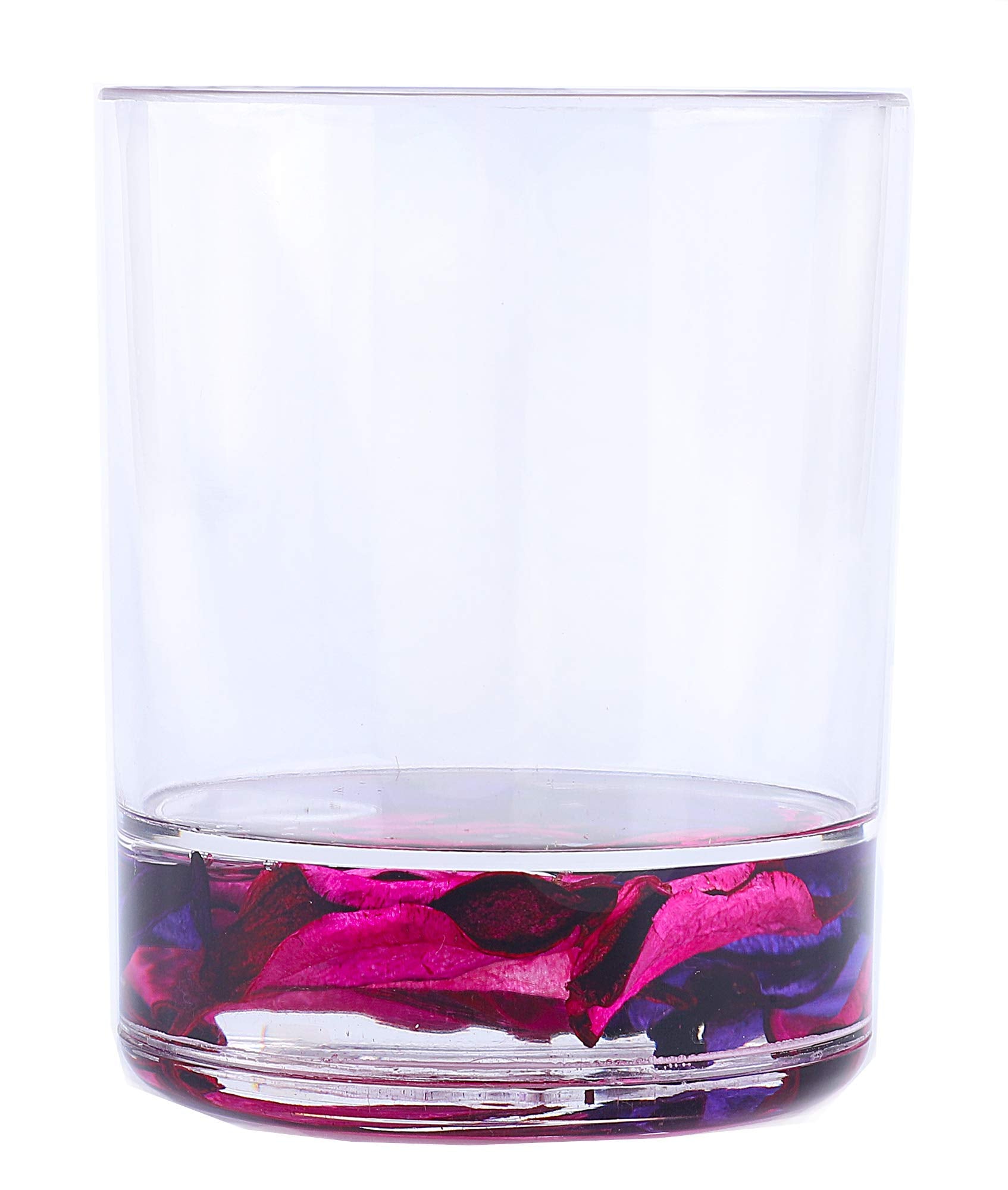 Locco Decor 4 Piece Acrylic Liquid 3D Floating Motion Bathroom Vanity Accessory Set Leaf