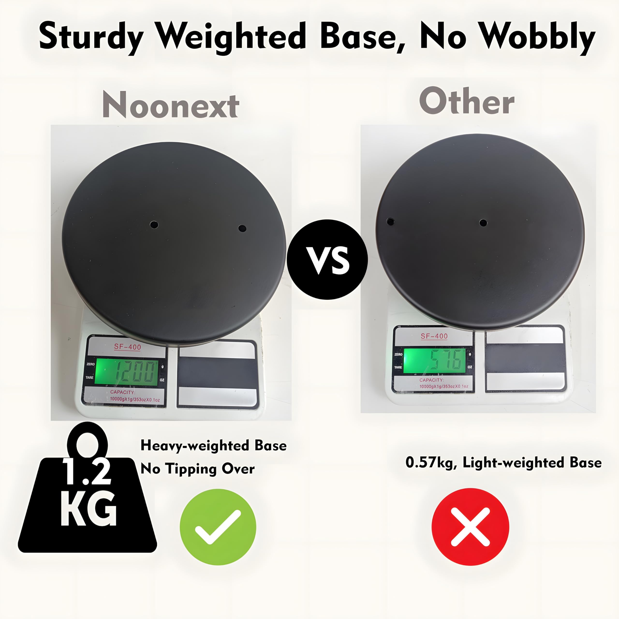Noonext Black Toilet Paper Holder With Shelf, Freestanding Toilet Paper Holder Stand With Tray At The Top, Heavy Base No Tipping