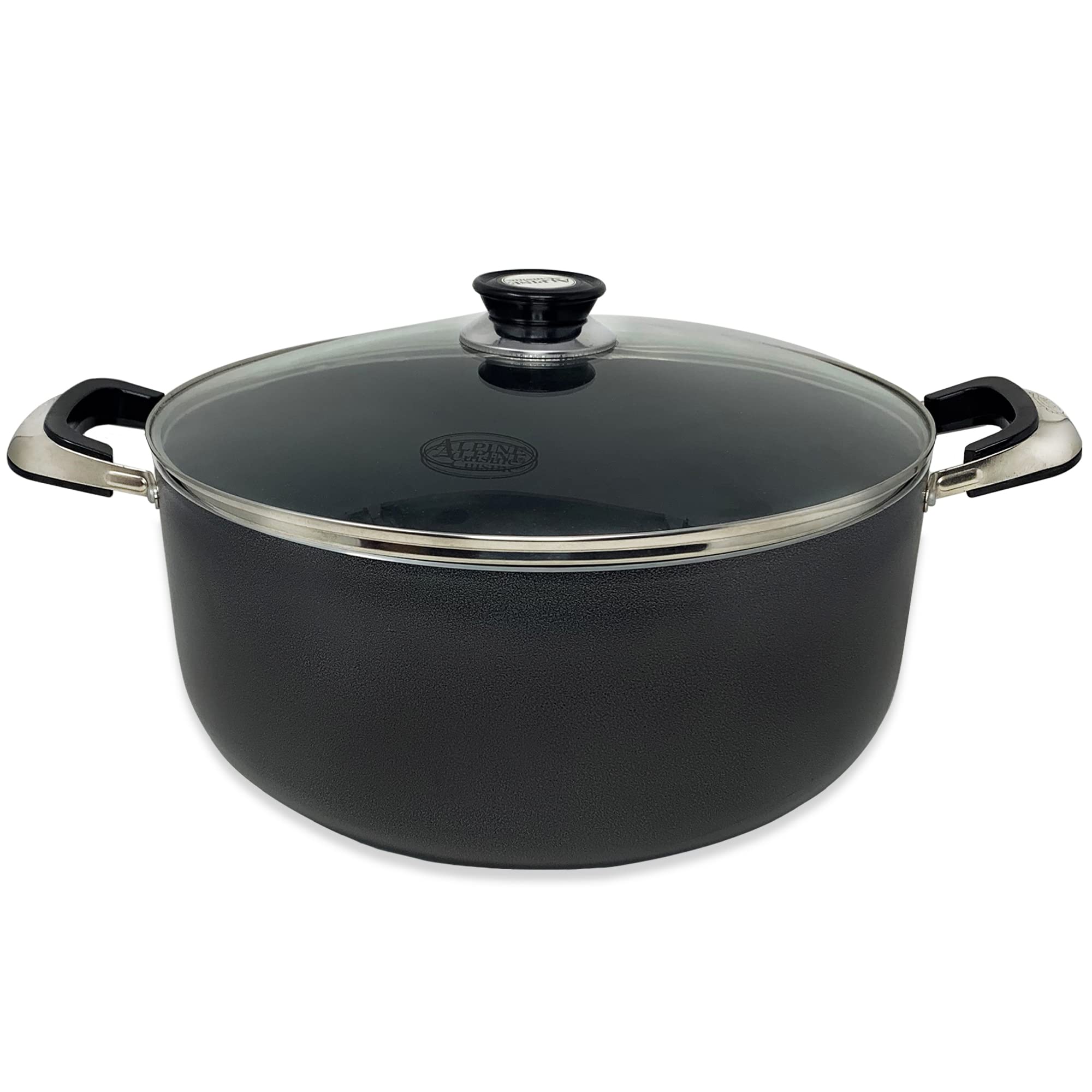 Aramco Alpine Gourmet Aluminum Non-Stick Coating Open Stock Dutch Oven, 18 Quart, Silver/Gray