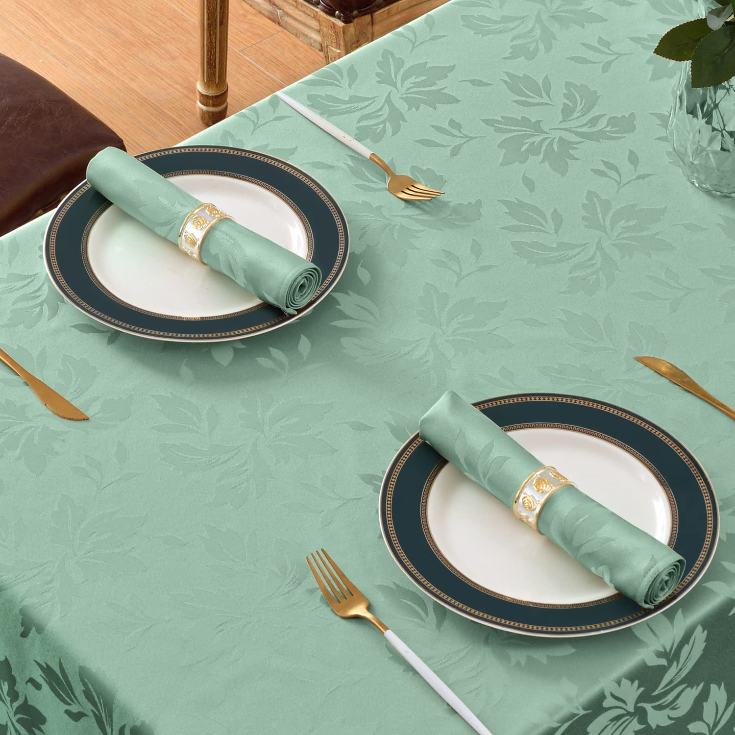 Rectangle Tablecloth - Waterproof And Wrinkle Resistant Washable Table Cloths Polyester Fabric Table Cover For Kitchen Dining,Pa