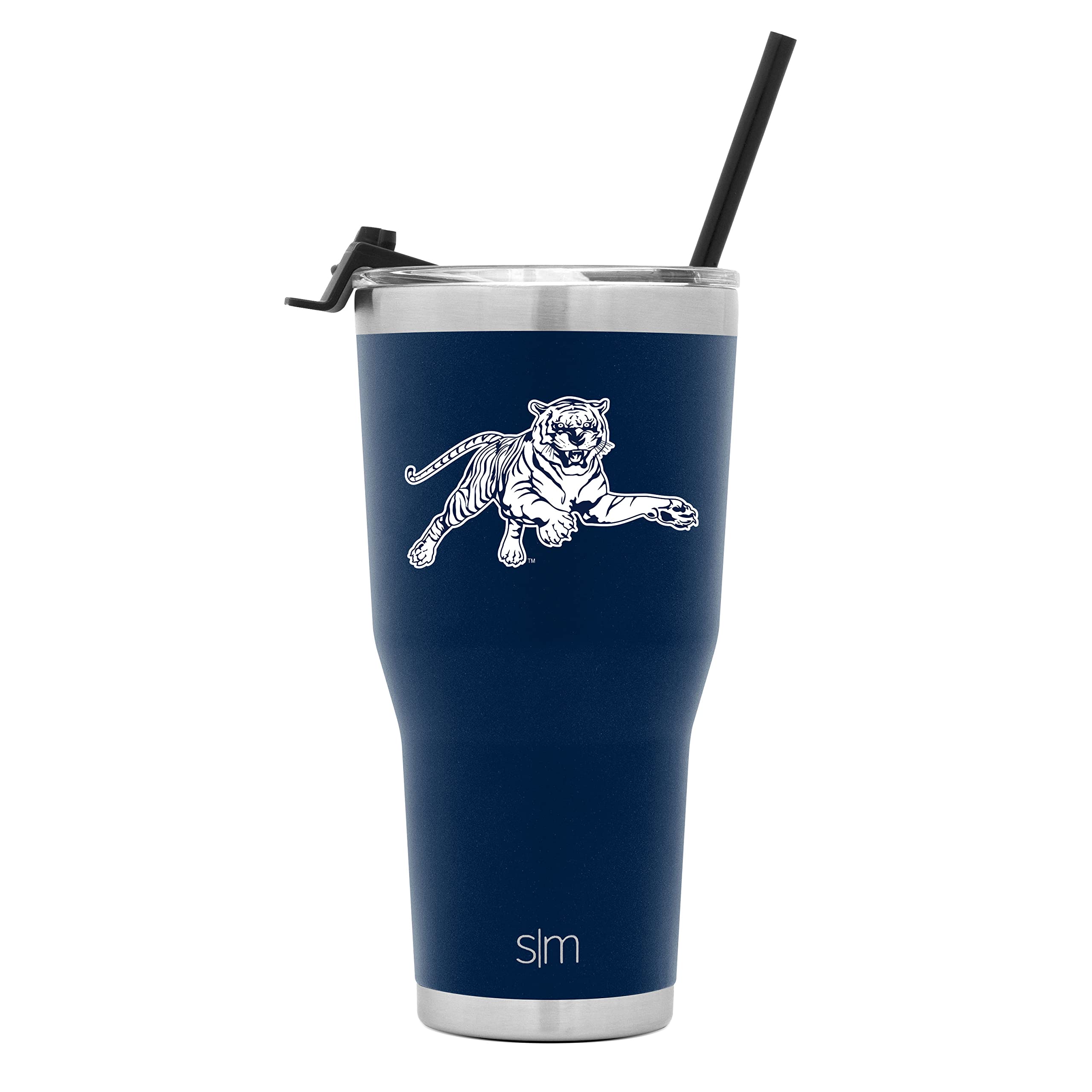 Simple Modern Officially Licensed Collegiate Jackson State Tigers Tumbler with Straw and Flip Lid | Insulated Stainless Steel 30