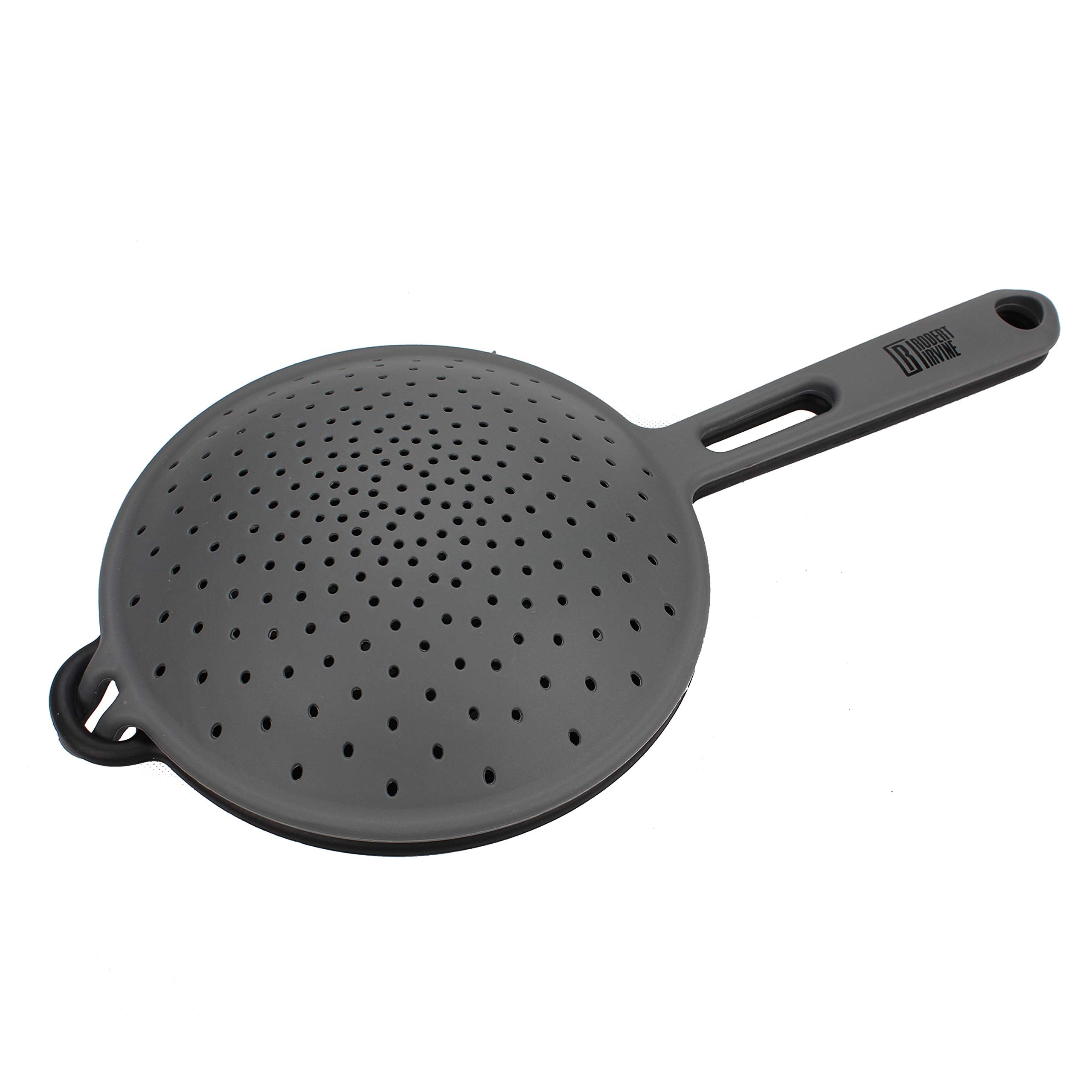 Cambridge Robert Irvine 2-In-1 Collapsible Colander, 0, Black
