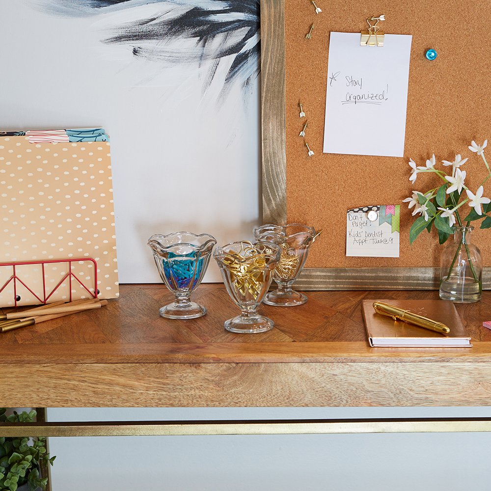 Anchor Hocking 4.5-Ounce Footed Glass Sherbet Bowls, Set Of 12 -