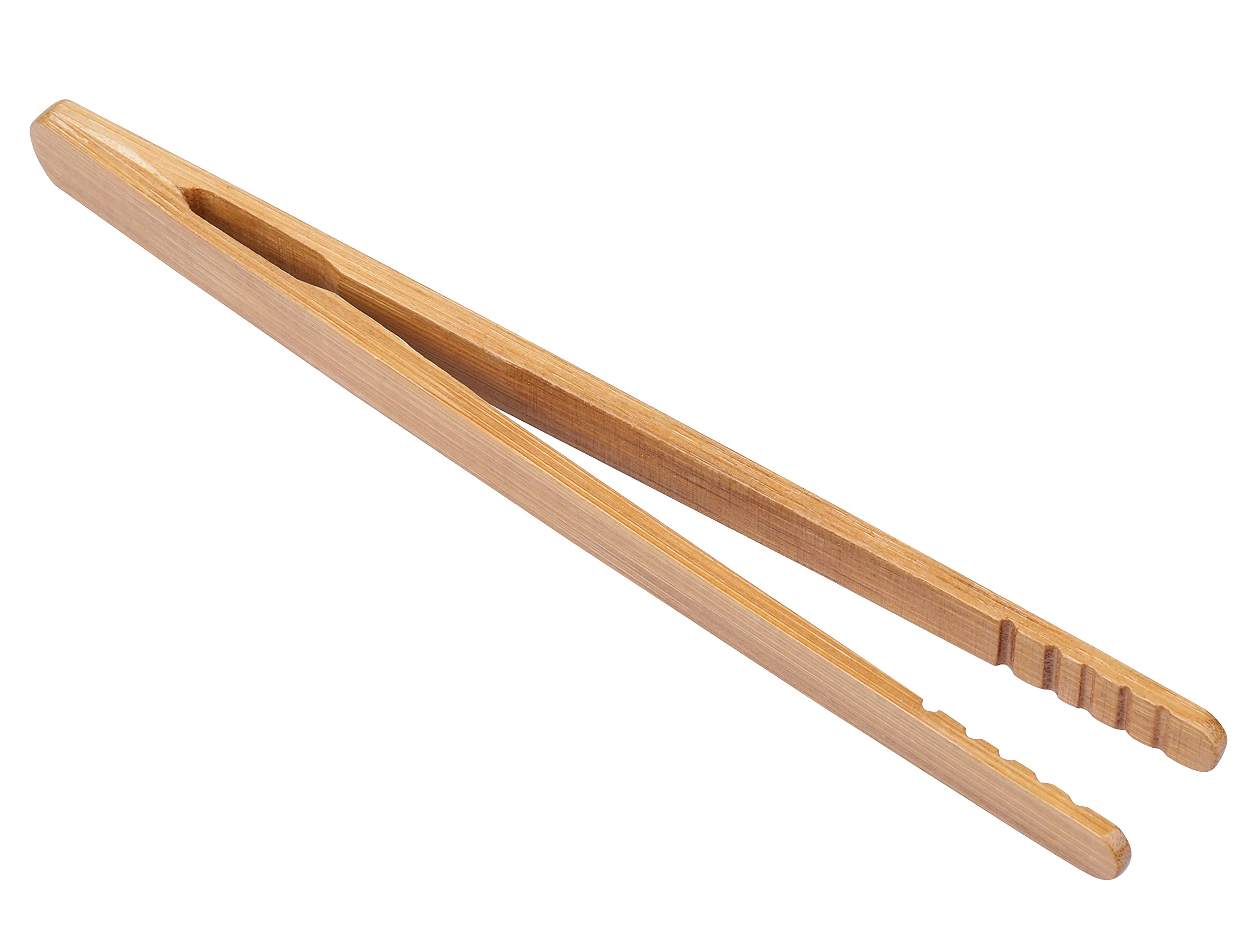 I-Mart Toaster Tongs, 7 Inches Bamboo Tongs For Cooking Toast Kitchen (2 Pcs)