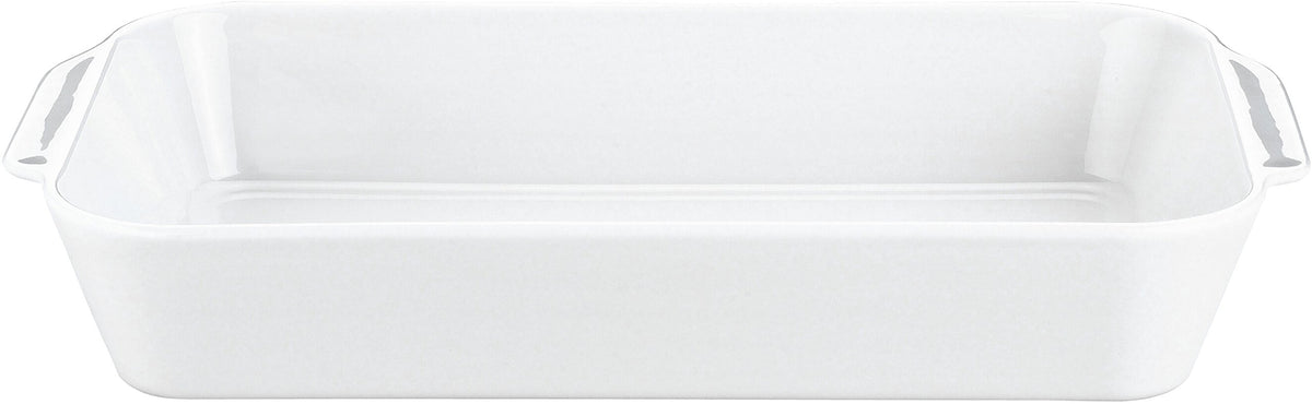 Pillivuyt Porcelain Extra Deep Rectangular Roaster With Ears, Large - 13-By-9-By-2-1/2-Inch