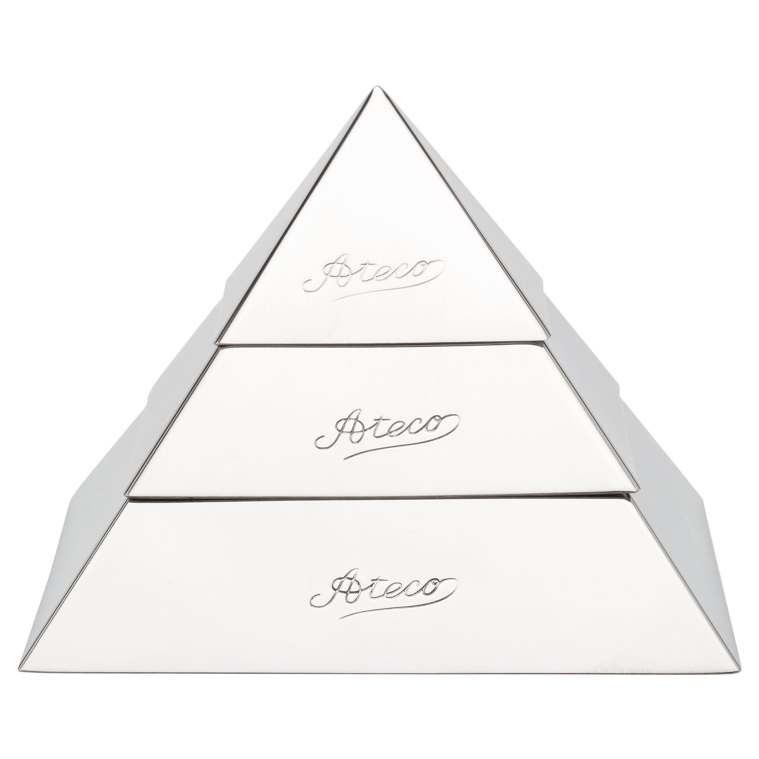 Ateco Stainless Steel Small Pyramid Mold, 2.25 By 1.5-Inches High,Silver