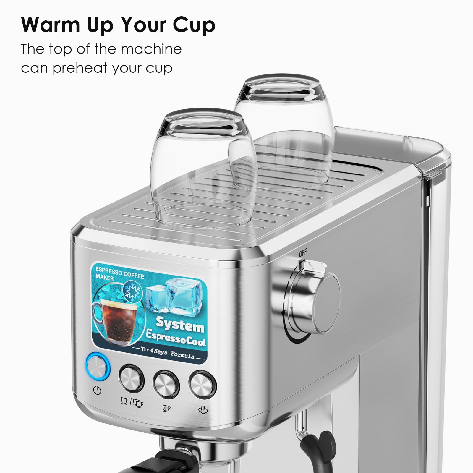 Sowtech Espresso Machine 20 Bar,Professional Espresso Maker With Milk Frother,Expresso Coffee Machine With 42 Oz Removable Water