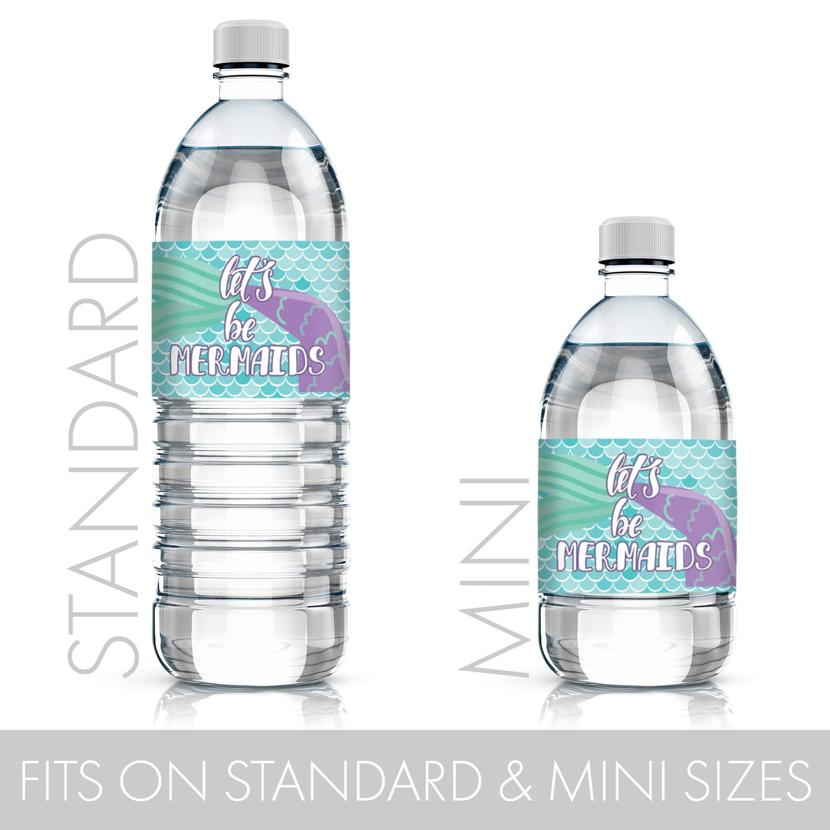 Mermaid Party Water Bottle Labels, 24 Stickers – Homenkitchenshop