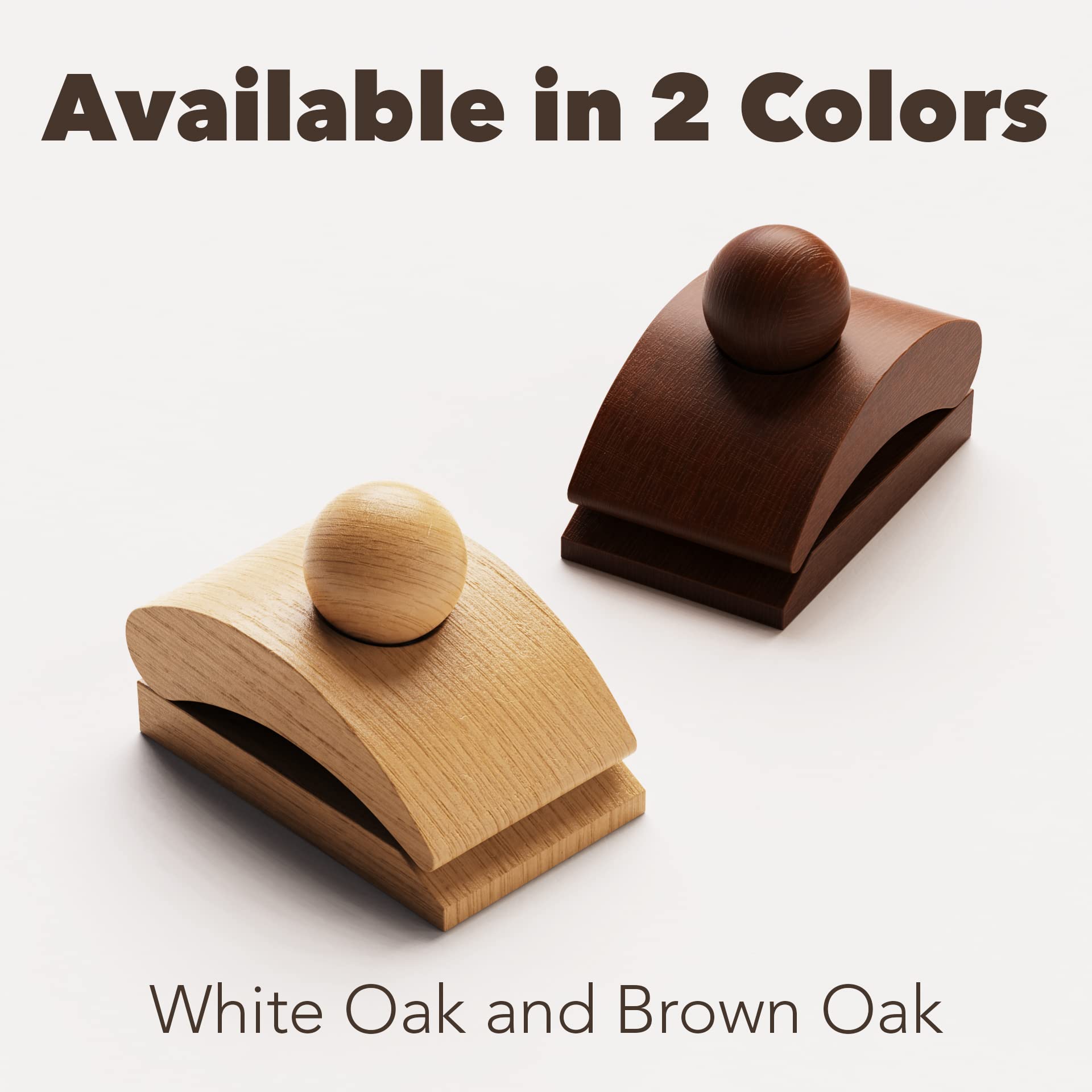 Crebri Brown Tapestry Hangers - 4 Small Wooden Quilt Hanger Clips for Wall Hangings, Blanket & Rug Display