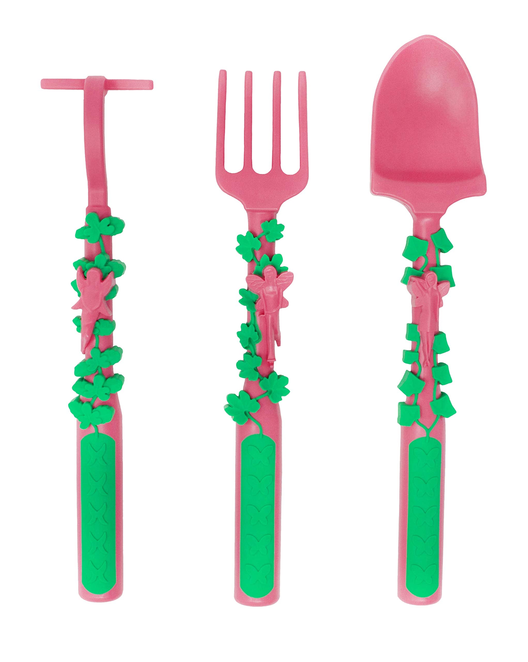 Constructive Eating - Toddler Utensils Made in USA - Silverware for Toddlers - Utensils for Kids - Constructive Eating Fork and