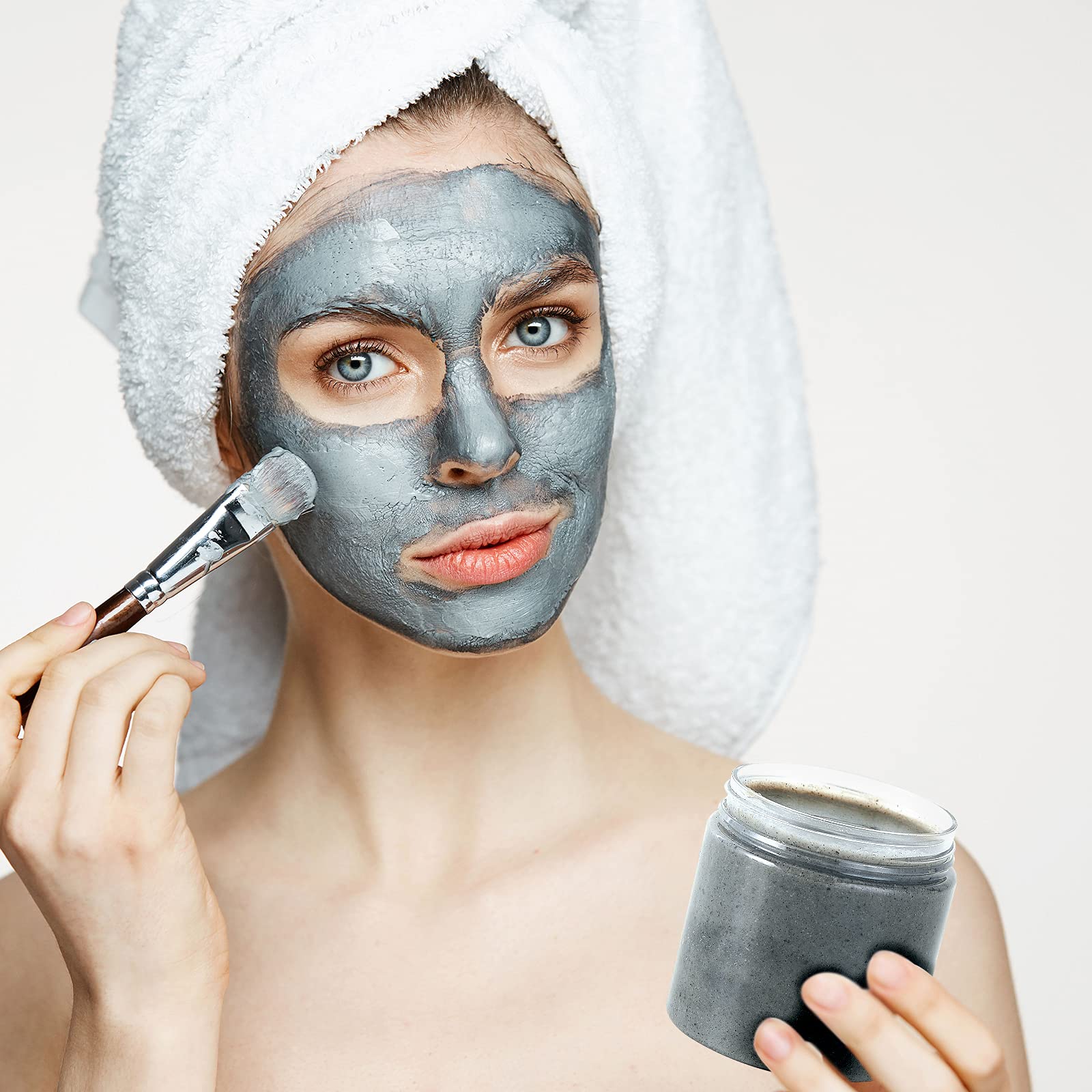 36 Pack 8 Oz(240Ml) Plastic Jars Round Clear Cosmetic Container Jars With Lids, Eternal Moment Plastic Slime Jars For Lotion, Cr