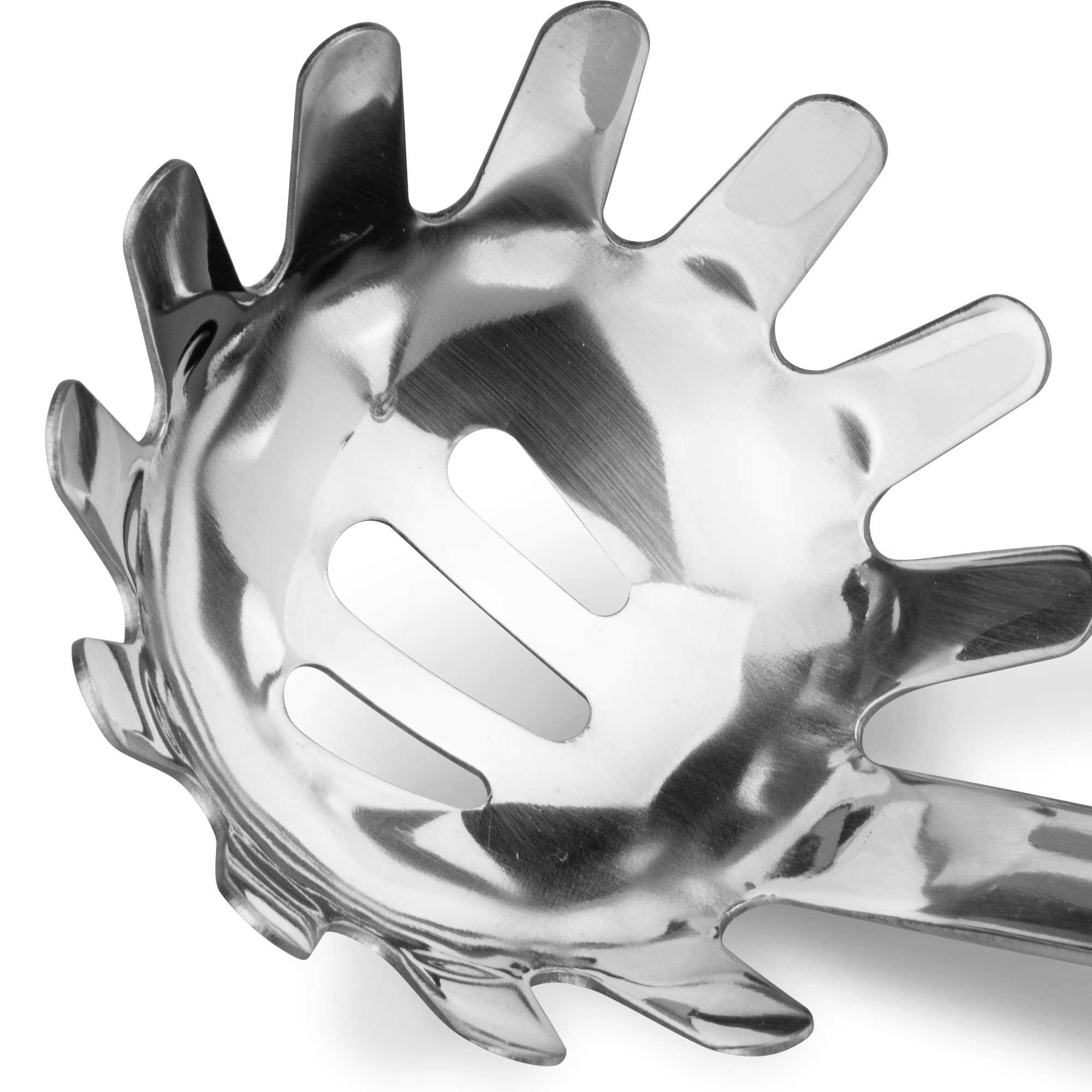 Brushed Stainless Steel Non-Slip Ergonomic Handle Pasta