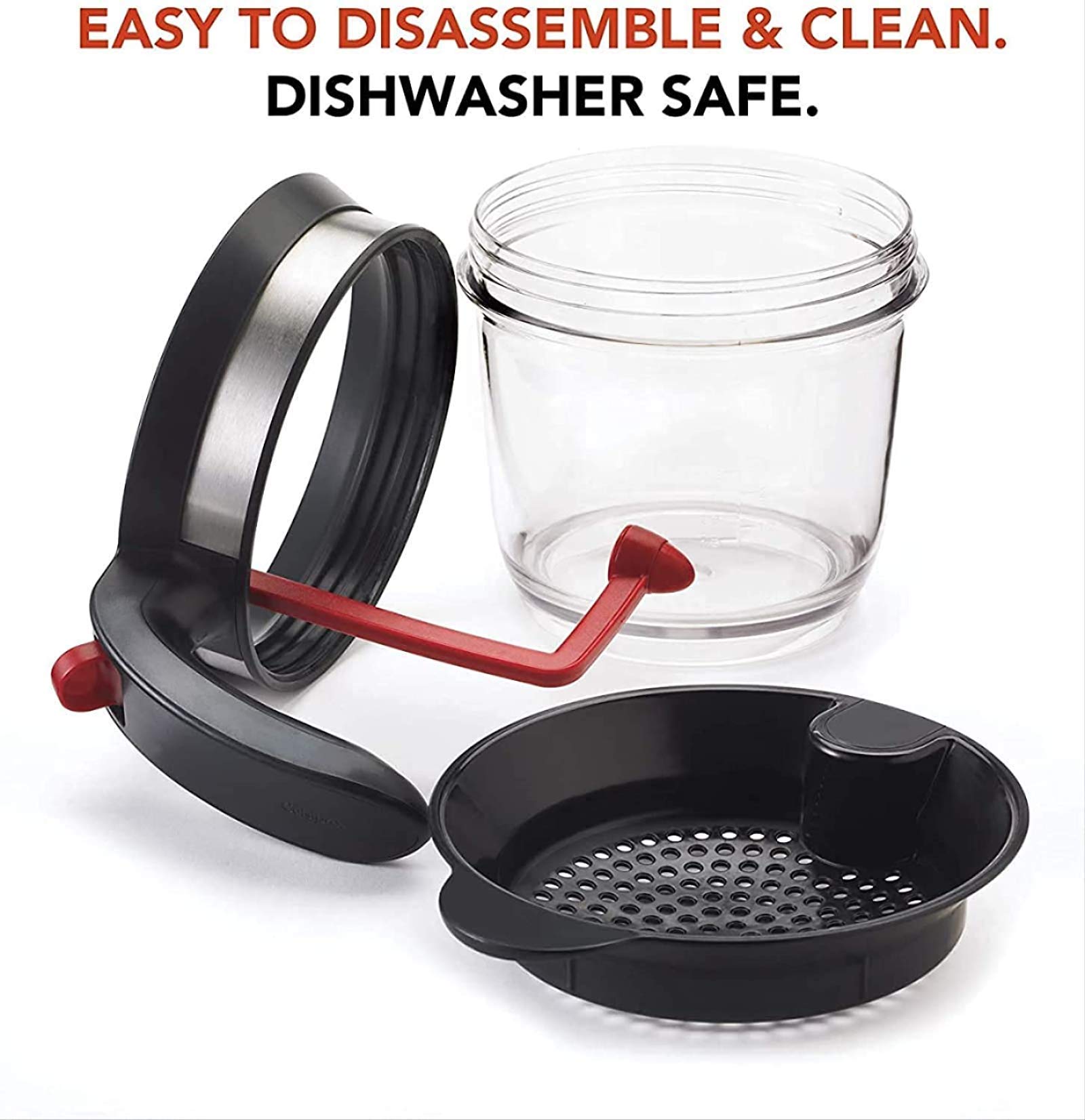 PAZATAO Fat Separator - 4 Cup Black Plastic Gravy & Oil Strainer, Model 732920370443 for Healthier Cooking