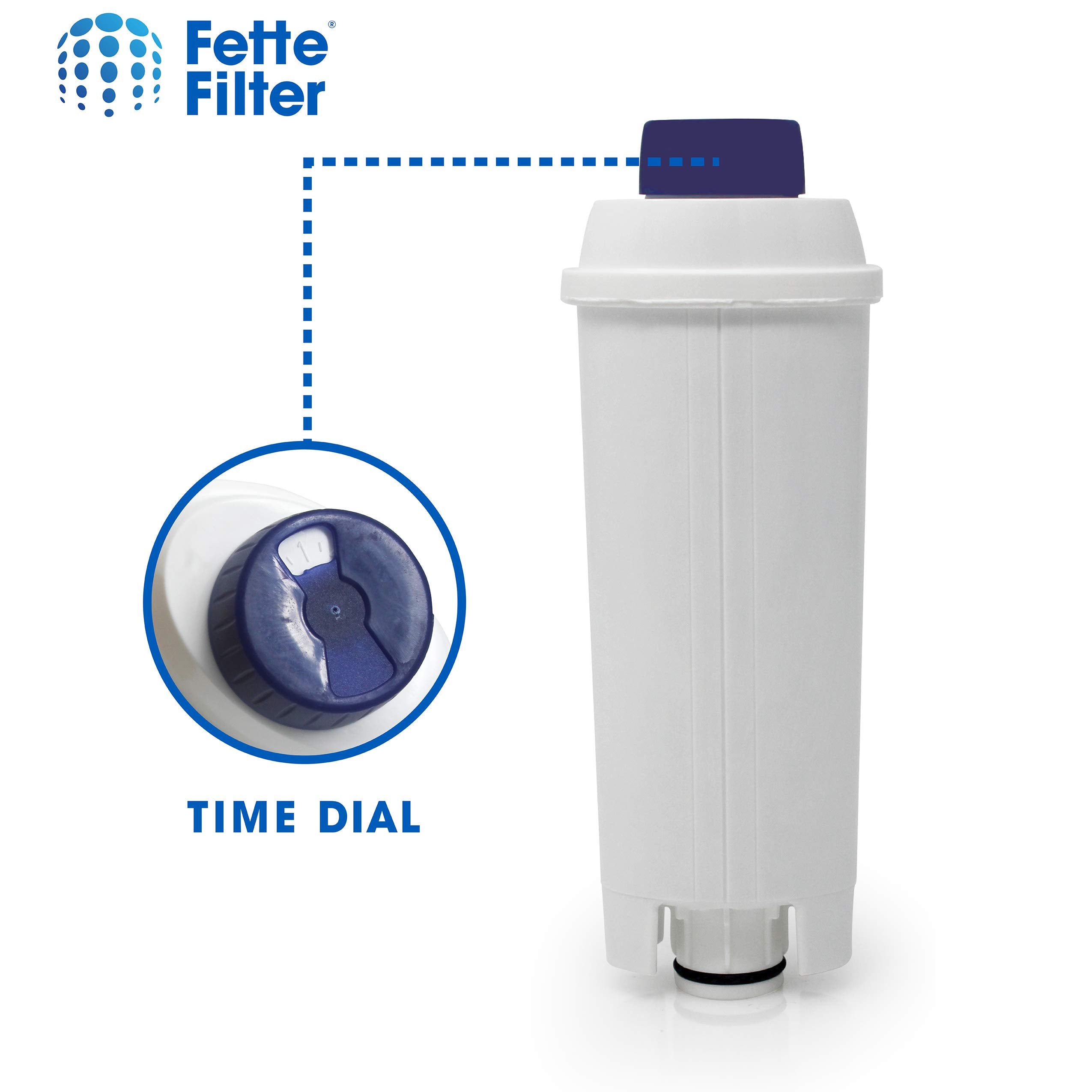 Fette Filter - Coffee Machine Filter For Delonghi Filter Dlsc002 With Activated Carbon Softener, Water Filter Compatible With De