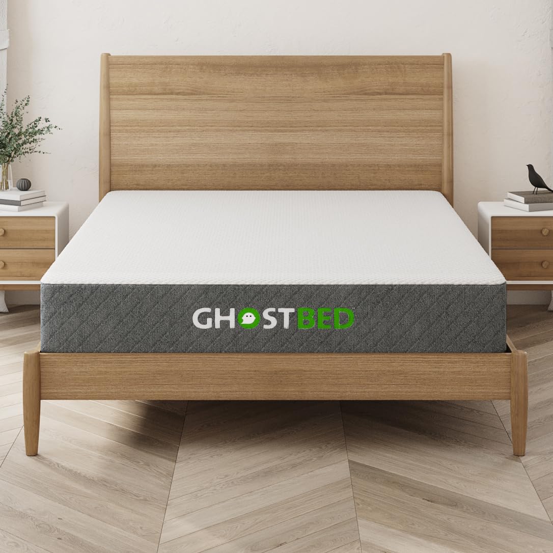 Ghostbed Classic 11 Inch Cool Gel Memory Foam & Latex Mattress - Medium-Firm Feel, Made In The Usa, Twin Xl
