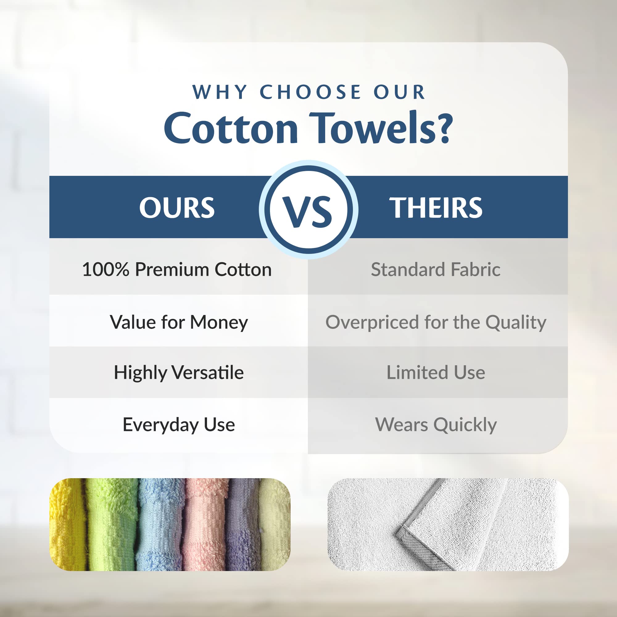 Groko Textiles Small And Lightweight Cotton Towels Assorted Pastel Mix 24 X 40 Inches Towels (6) Perfect Size For Hair Drying An