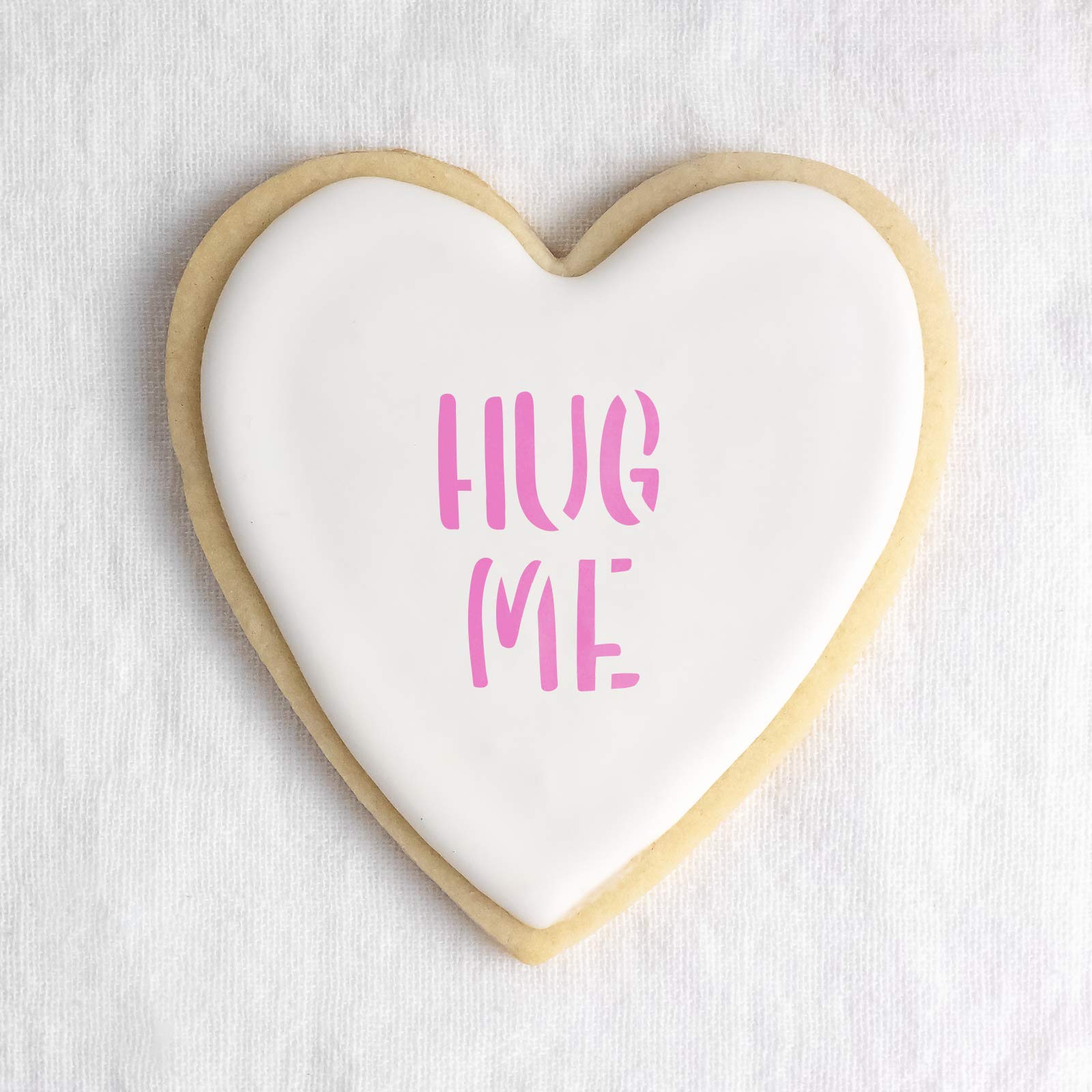 Valentine Words Cookie Stencil - Cute Stencil, Cookie Stencils, Sugar Cookie Stencil, Cookie Stencil, Rock Stencil