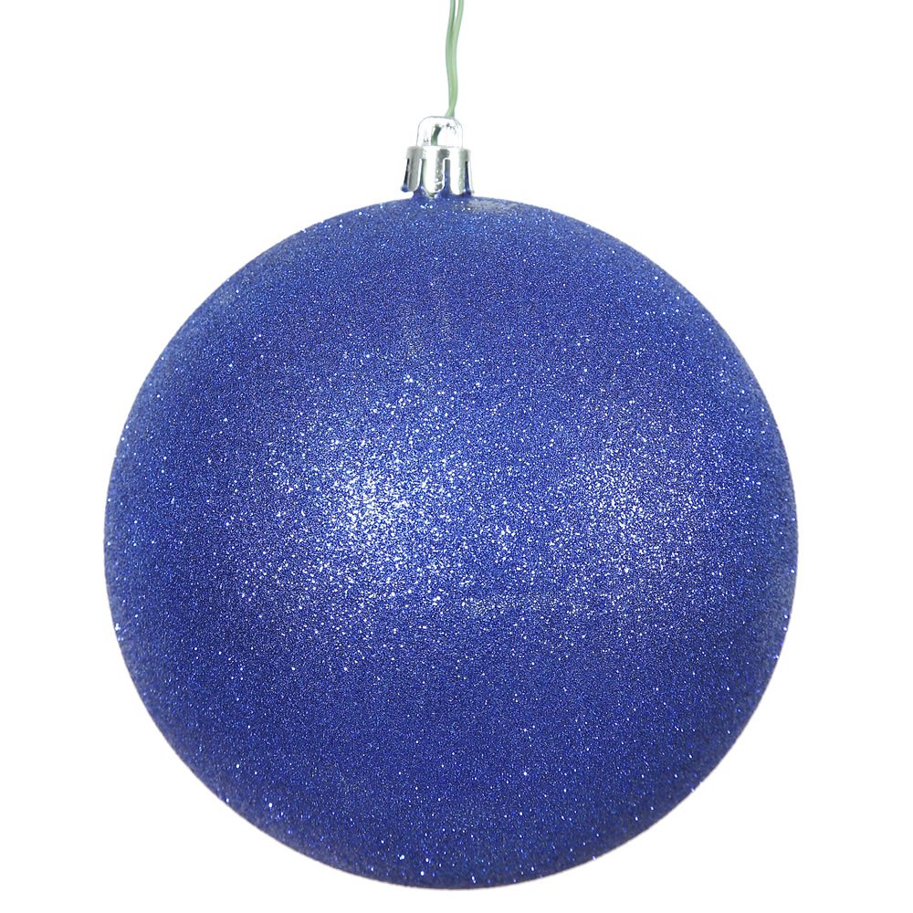 Vickerman 12 Cobalt Glitter Ball Ornament