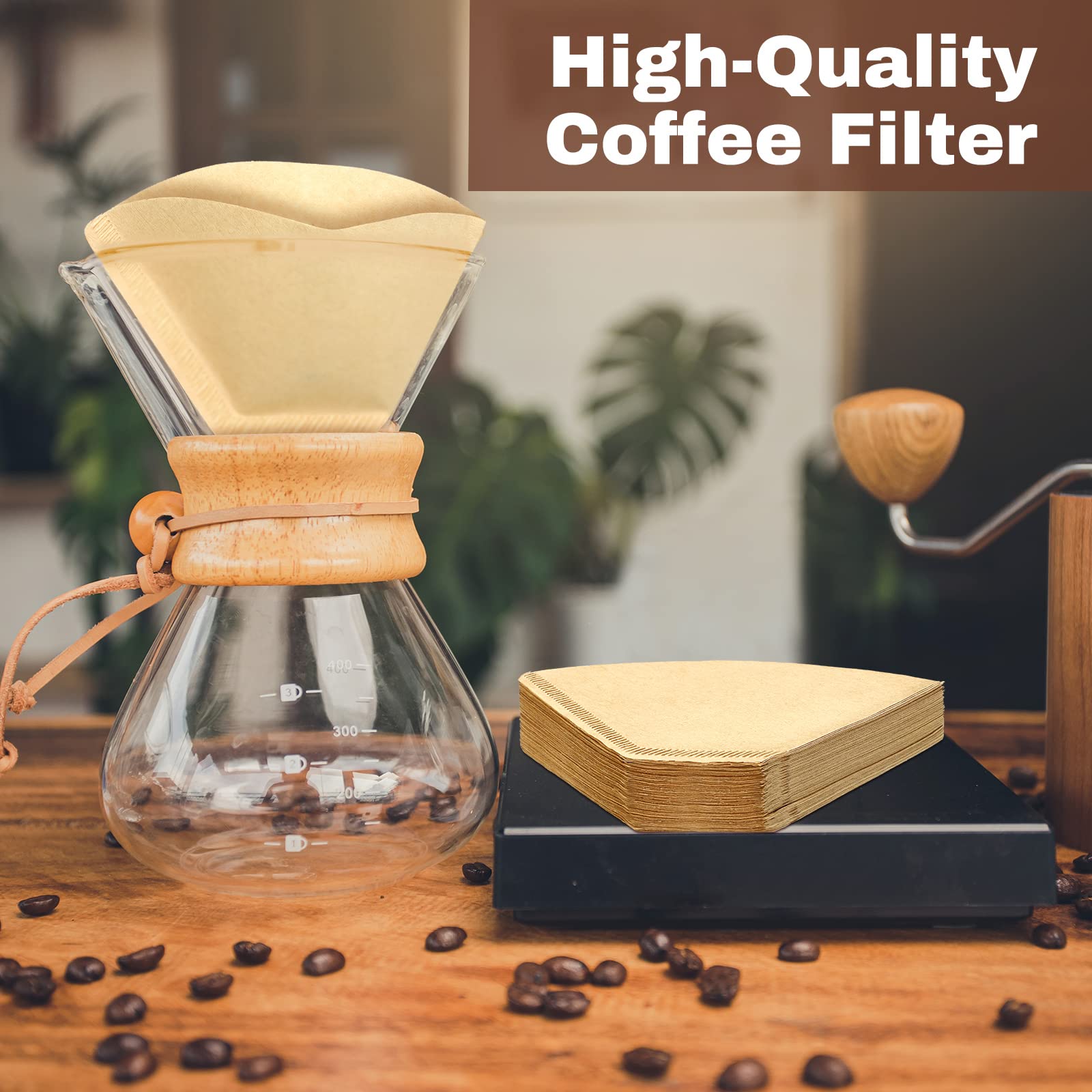 1200 Pcs #2 Cone Coffee Filters Paper Coffee Filter Unbleached Coffee Filters Disposable Pour Over Coffee Filters For Coffer Mak