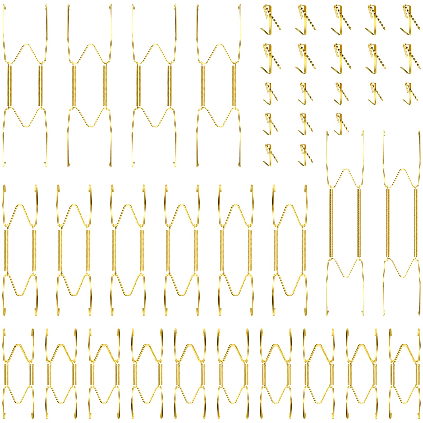 20 Pieces Invisible Wall Plate Hangers 4/5/6/8/10 Inches Wall Plate Hangers Stainless Steel Decorative Wire Plate Hangers With 2