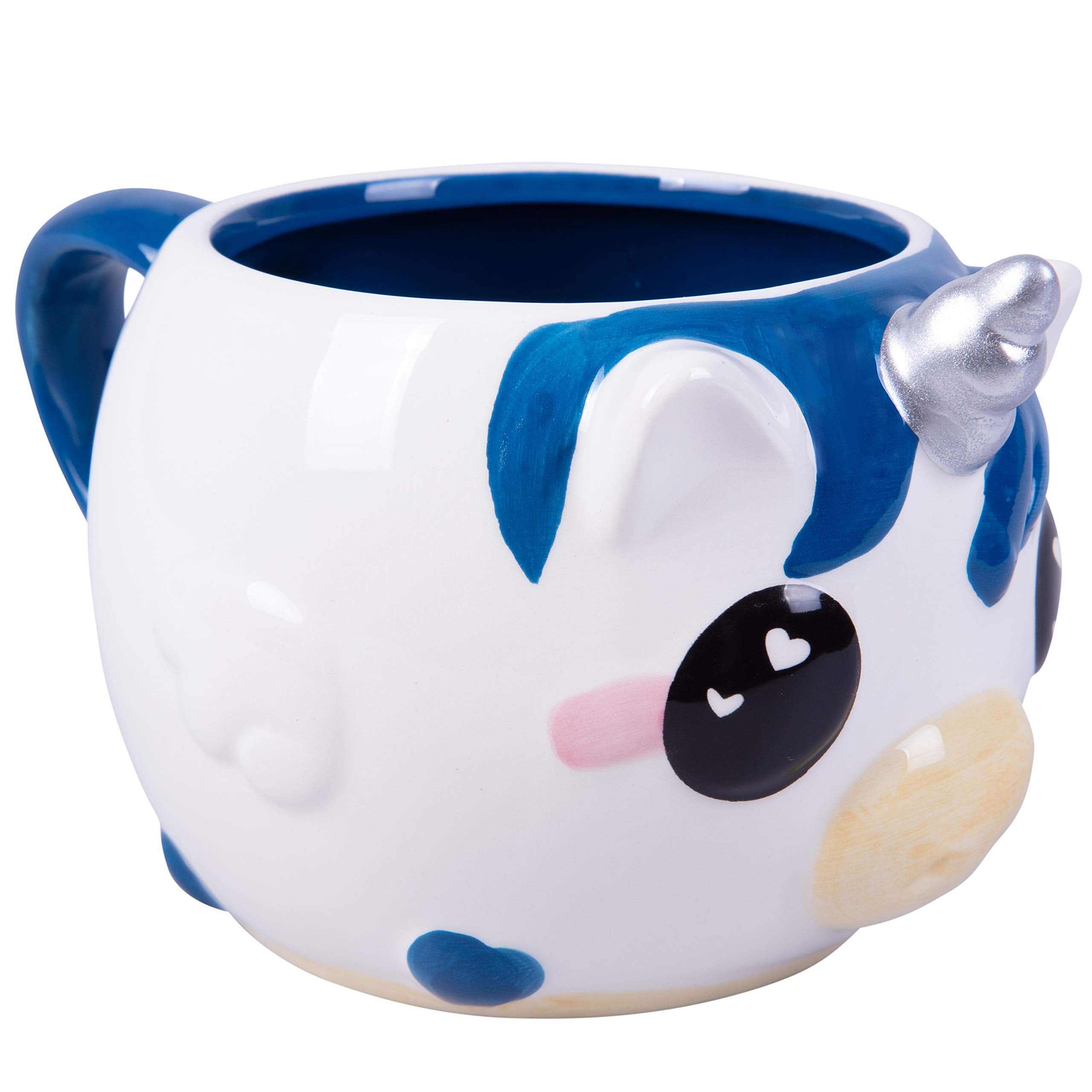Seven20 Blue Unicorn Coffee Mug - Cute Unicorn Ceramic Mug - Great Gift For Kids And Adults