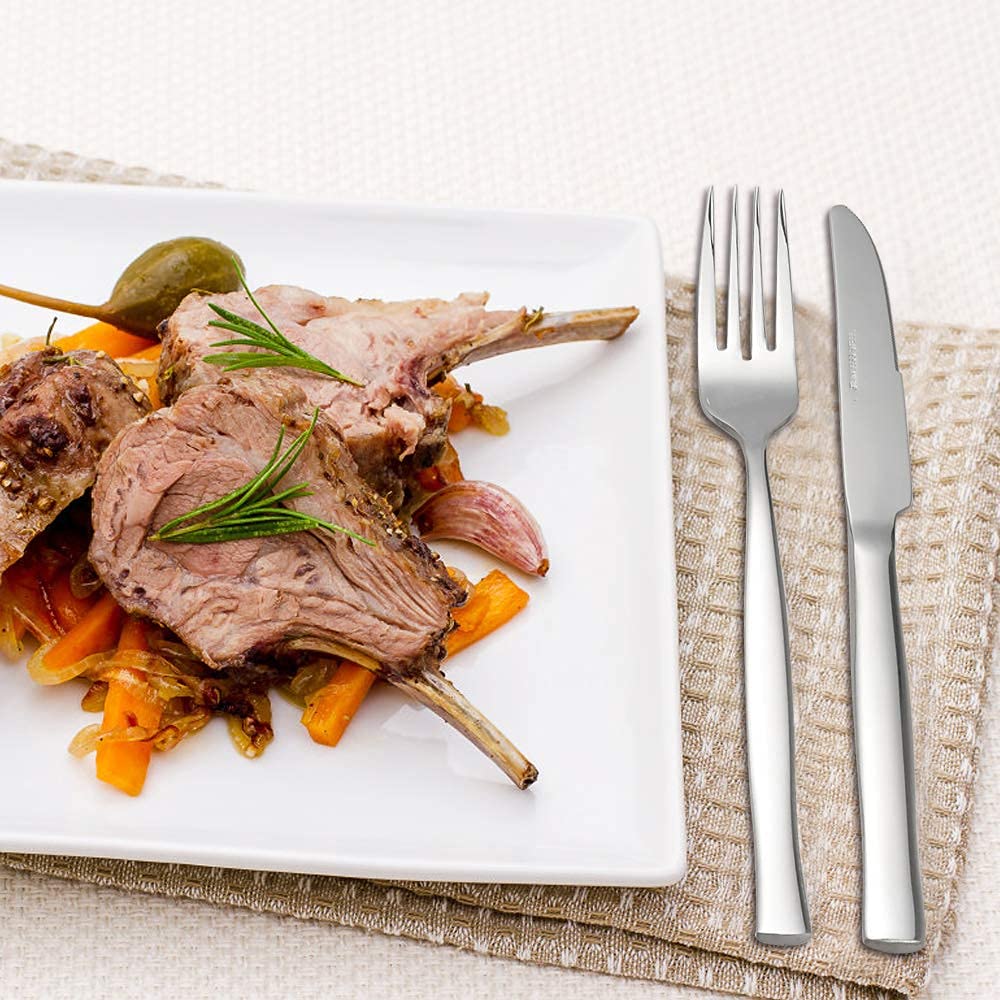 Xowine 40-Pieces Flatware Set, Stainless Steel Cutlery, Service For 8