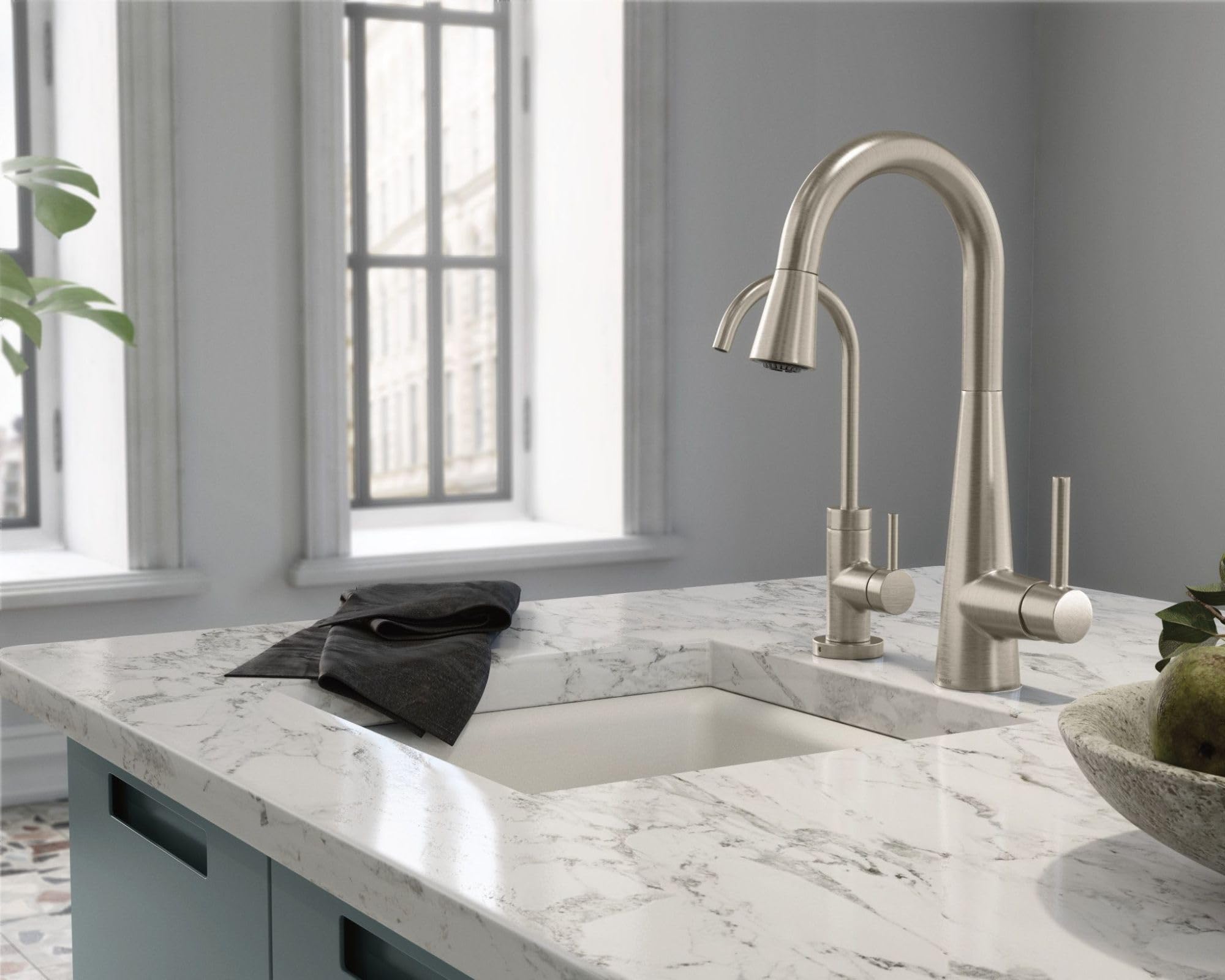 Moen Spot Resistant Stainless Sip Modern Cold Water Kitchen Beverage Faucet With Optional Filtration System, S5530Srs