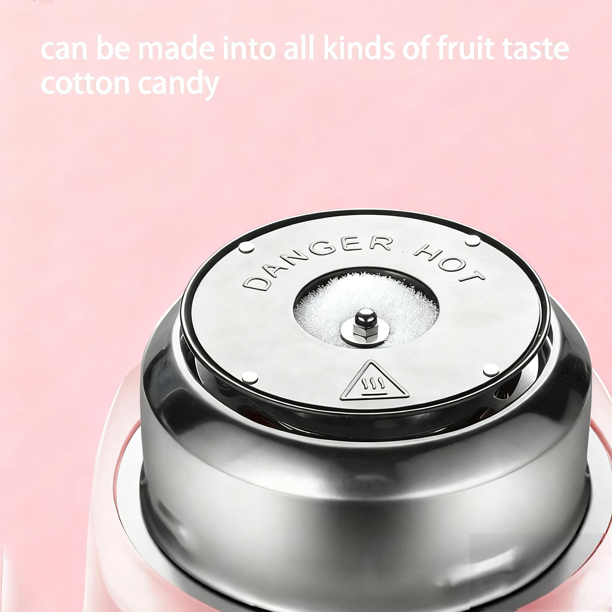 FUNTELL Mini Cotton Candy Machine BX-A400, White, Includes Sugar Scoop & Sticks for Parties & Home Use