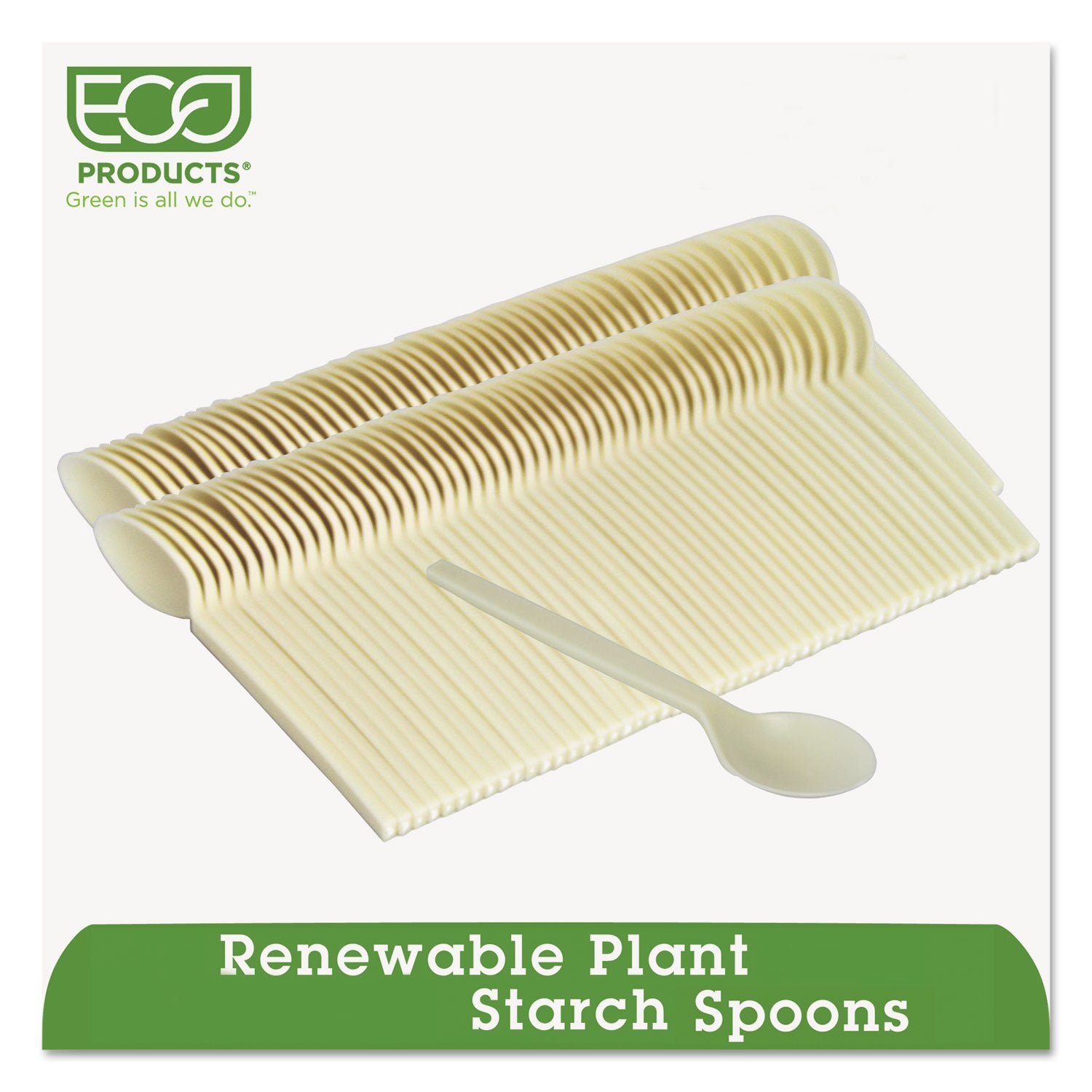 Ecoeps003Pk - Eco-Products,Inc. Plant Starch Teaspoon