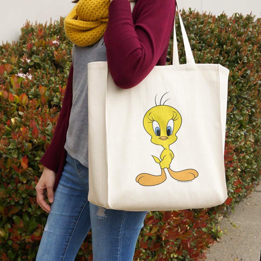 Graphics & More Looney Tunes Tweety Bird Grocery Travel Reusable Tote Bag