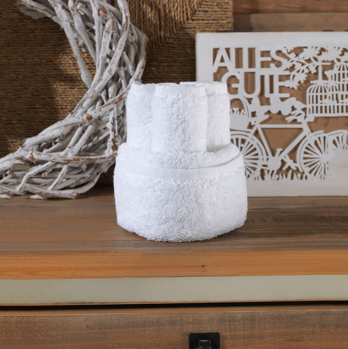 Hammam Linen Washcloth Linen Set Premium Original Turkish Cotton  Hotel Quality for Maximum Softness & Absorbency Face Towels for Hand  Kitchen & Cleaning (White Washcloths Set)