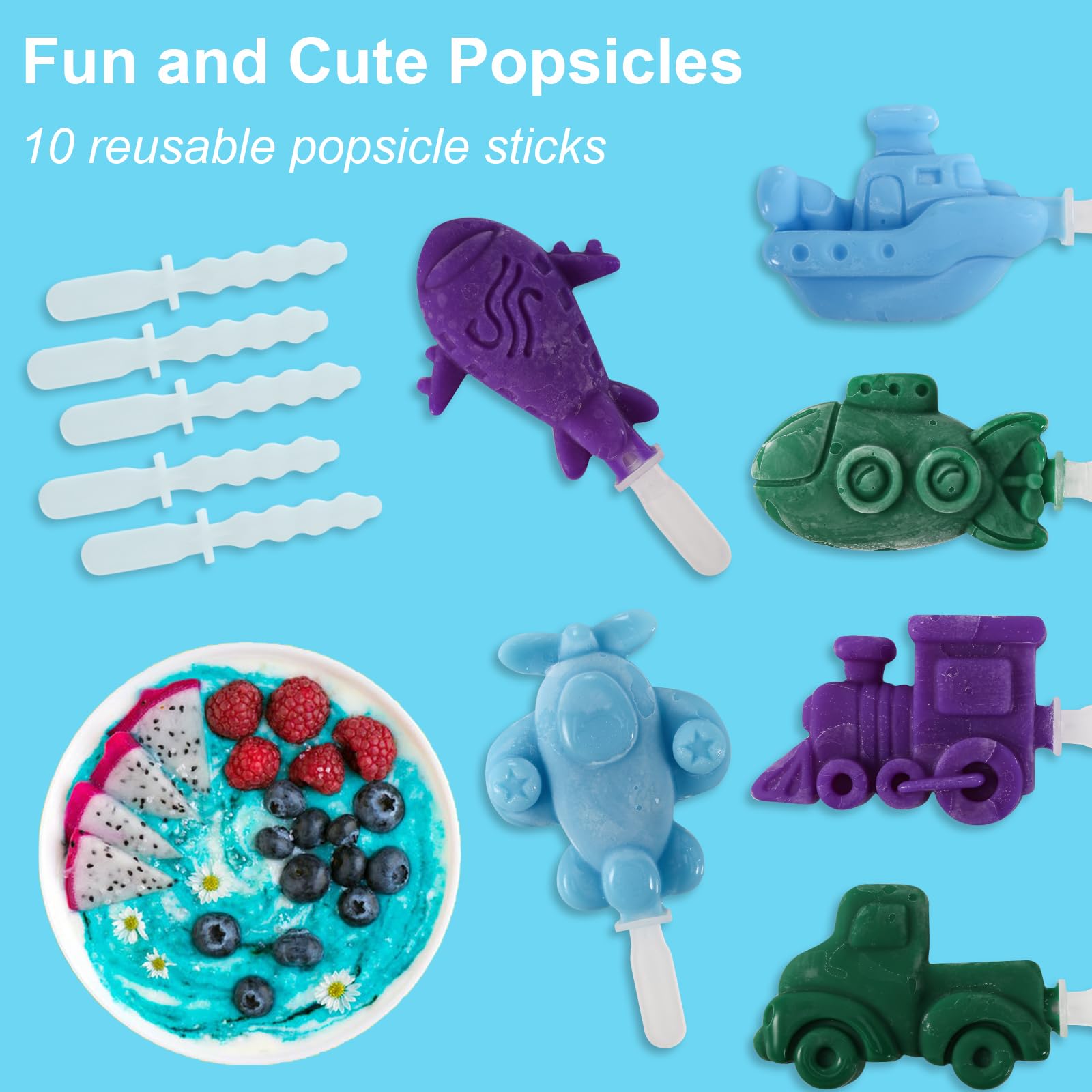 Salomayes Popsicle Molds For Kids And Toddlers, Silicone Popsicle Molds Bpa Free, Mini Baby Ice Pop Mold, Ice Cream Mold With Re