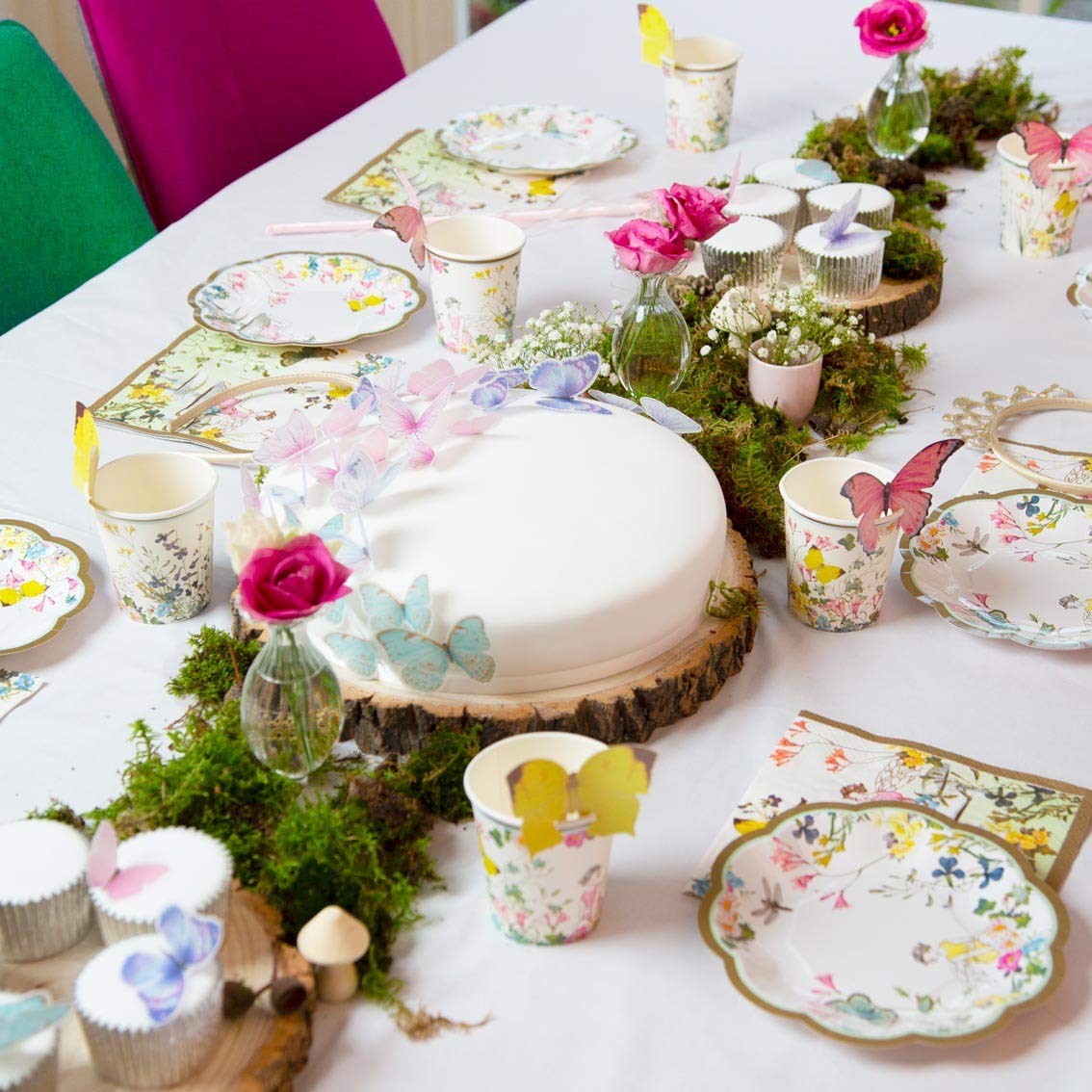Talking Tables Truly Fairy Paper Plate With Fairy Design For A Tea Party Or Birthday, Multicolor (1)
