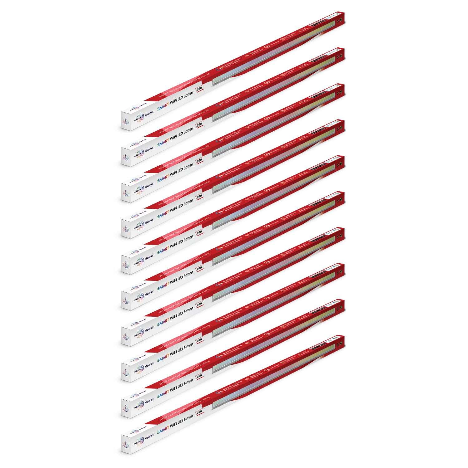 Wipro Next Smart WiFi 24W Cct+Rgb Led Batten | 16 Million Colours | White Tunable | Dimmable |Scheduling |Scene Creation |Smart