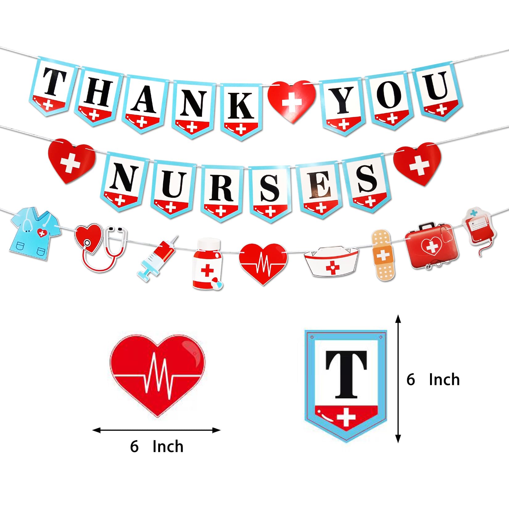 Lanttaotte Nurses Graduation Decorations Thank You Nurses Banner Congrats Grad Party Supplies For Nurses Week Home Office School