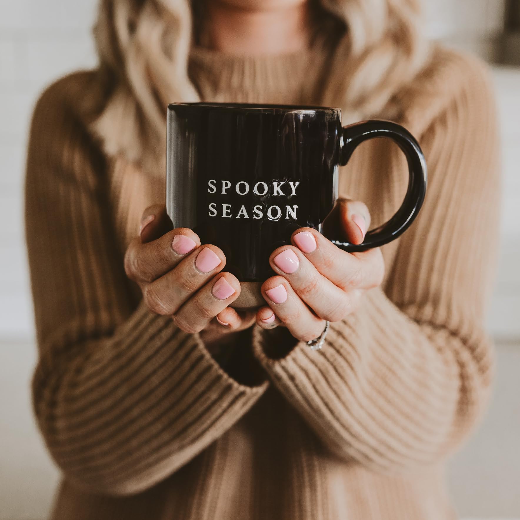 Sweet Water Decor Halloween Coffee Mug - Spooky Coffee Mug for Halloween - Durable Stoneware Mug for Tea & Cocoa - Perfect Hallo
