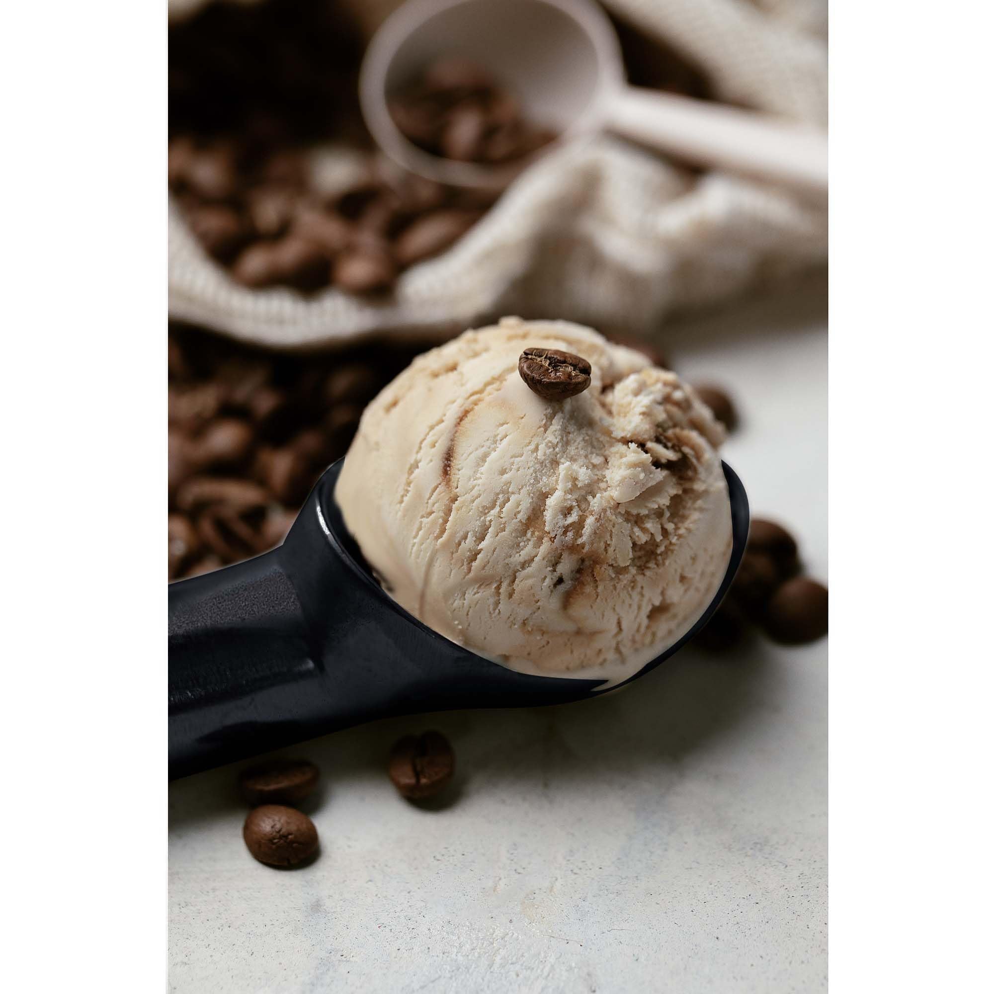 Hic Kitchen Nonstick Anti-Freeze Ice Cream And Frozen Dessert Scoop, Black