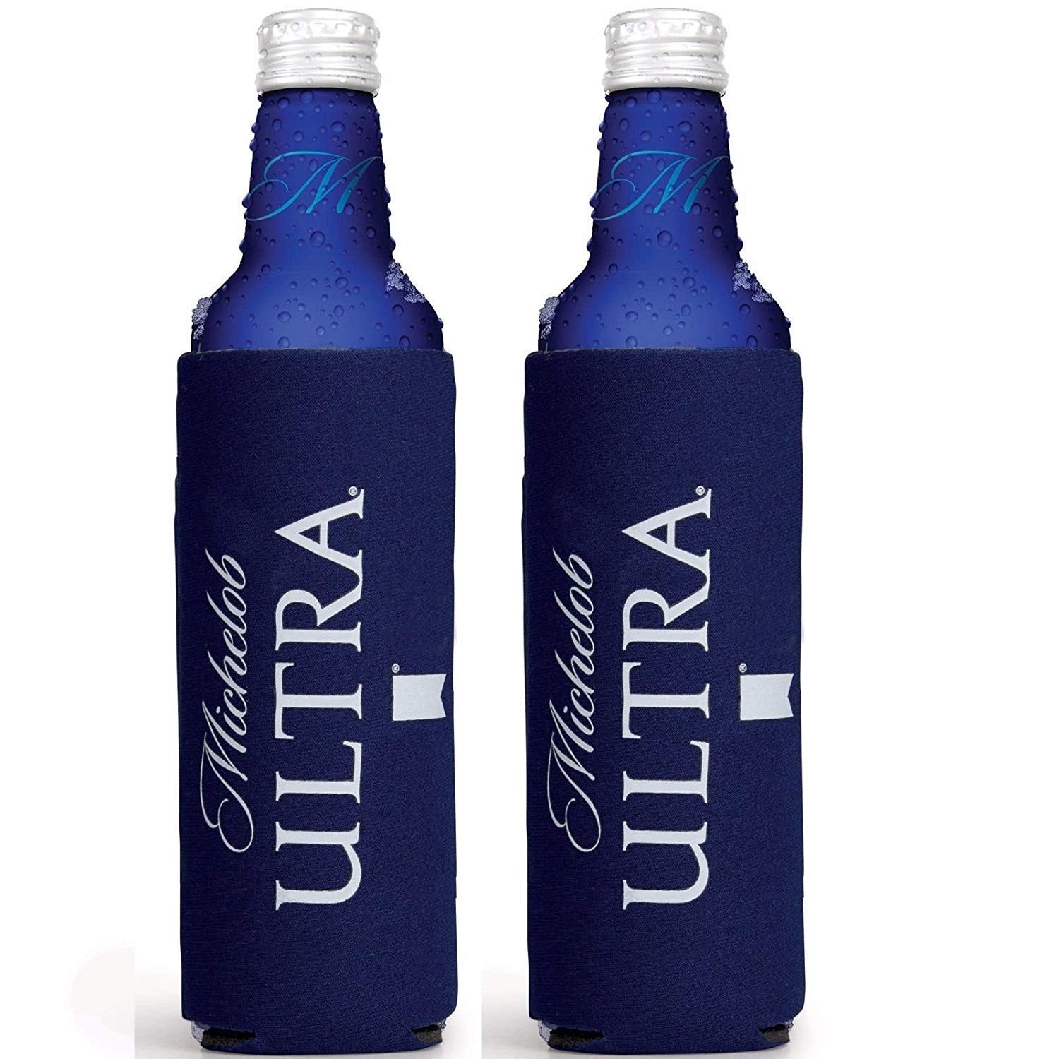 Michelob Ultra 16 Oz Slim Bottle Coolie Cooler Cruise Can- 2 Pack
