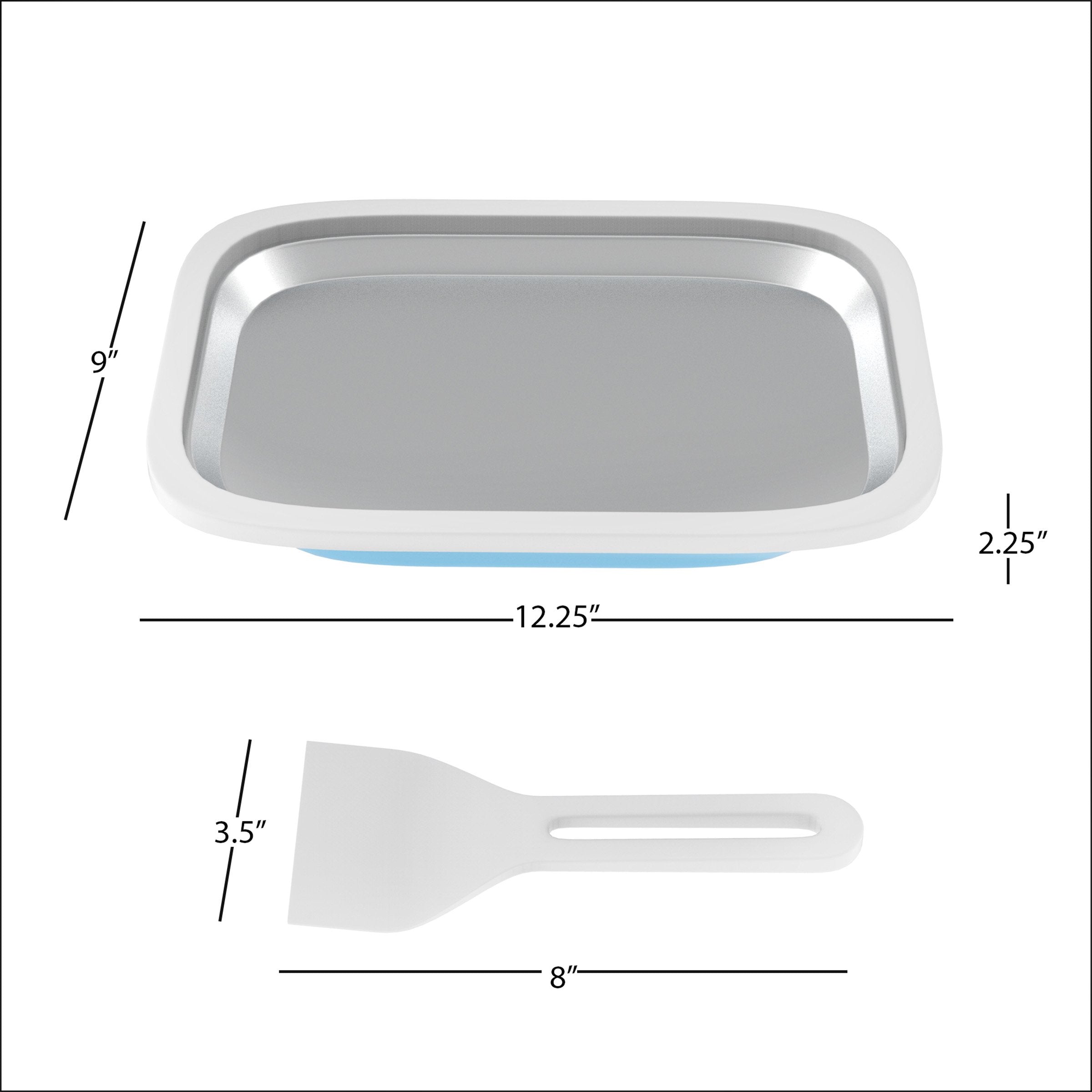Rolled Ice Cream Maker - Anti-Griddle Plate With Spatulas For Homemade Roll Ice Cream, Gelato, Sorbet - Kitchen Gadgets By Class