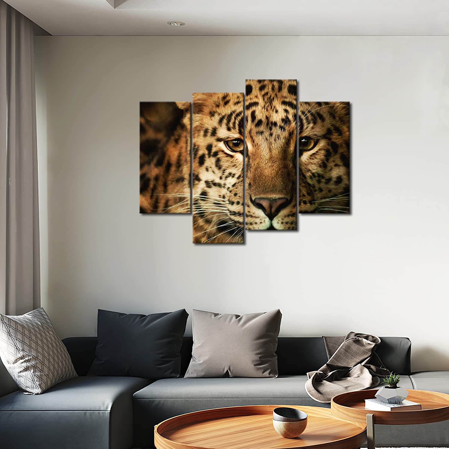 Leopard Wall Art Cheetah Painting Pictures Print On Canvas Animal The Picture For Home Modern Decoration