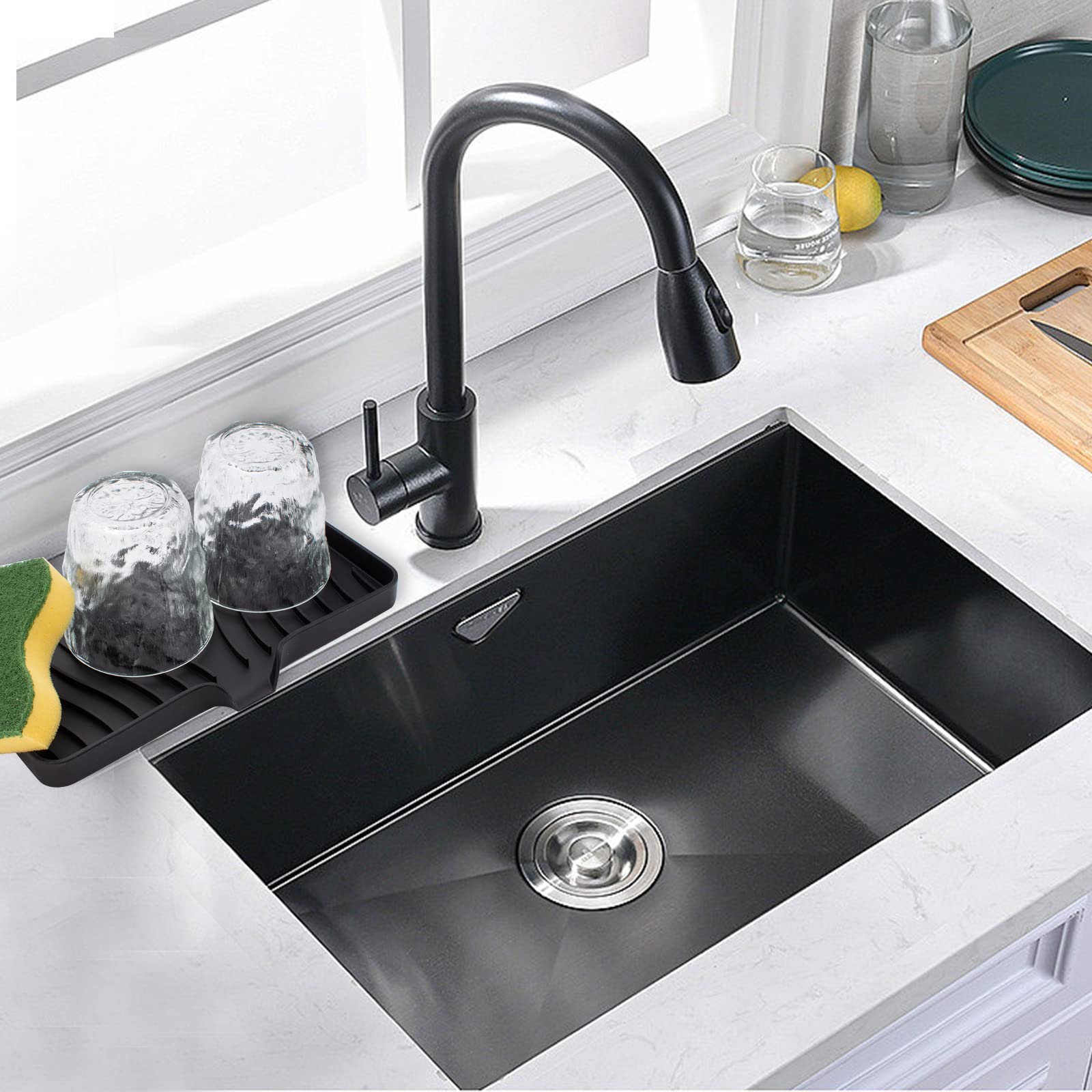 3 Pack Soap Dish Kitchen Soap Tray, Non-Slip Self Draining Soap Holder (Keep The Bar Soap Dry),Soap Dispenser,Flexible Soap Save