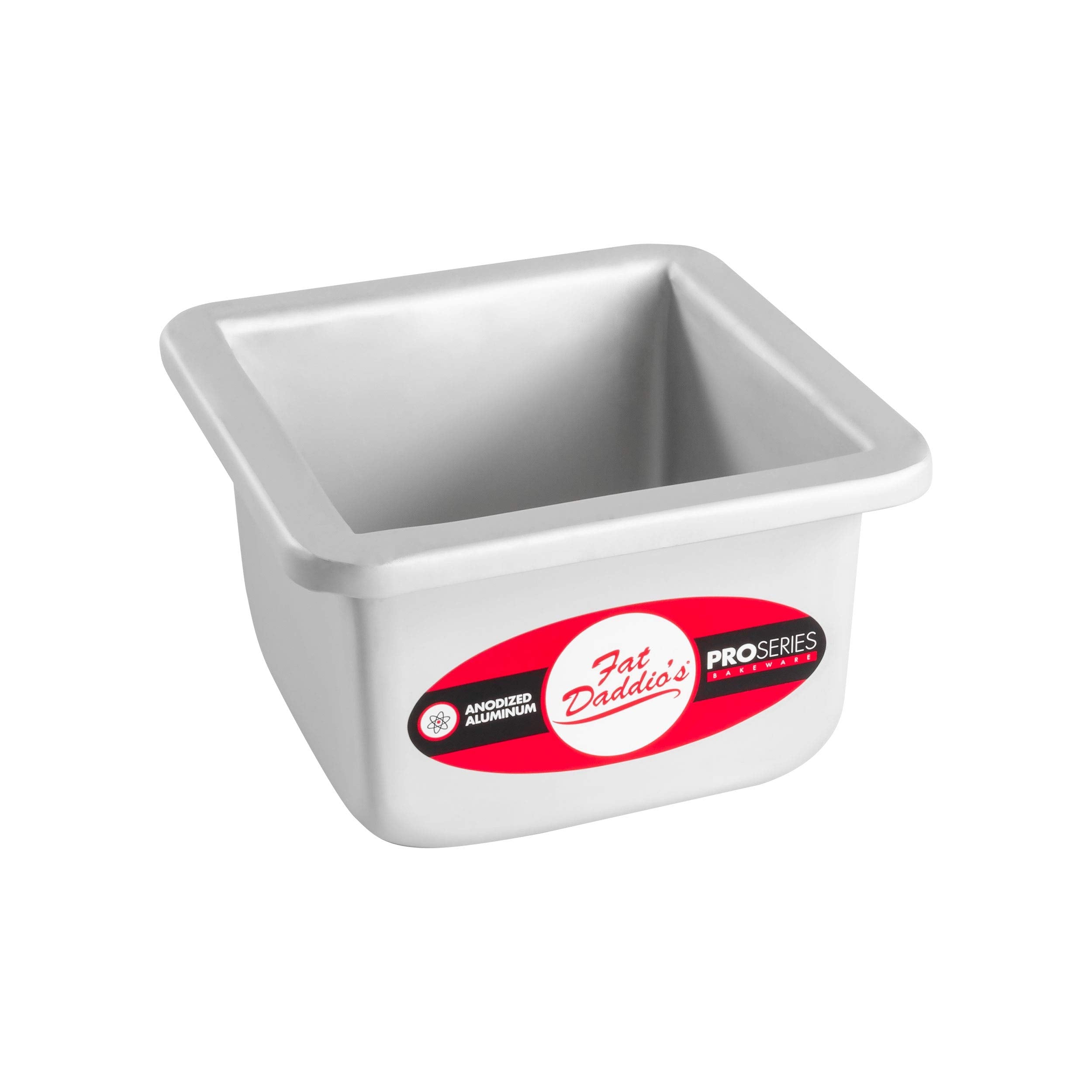 Fat Daddio'S Anodized Aluminum Square Cake Pan, 4 X 3 Inch