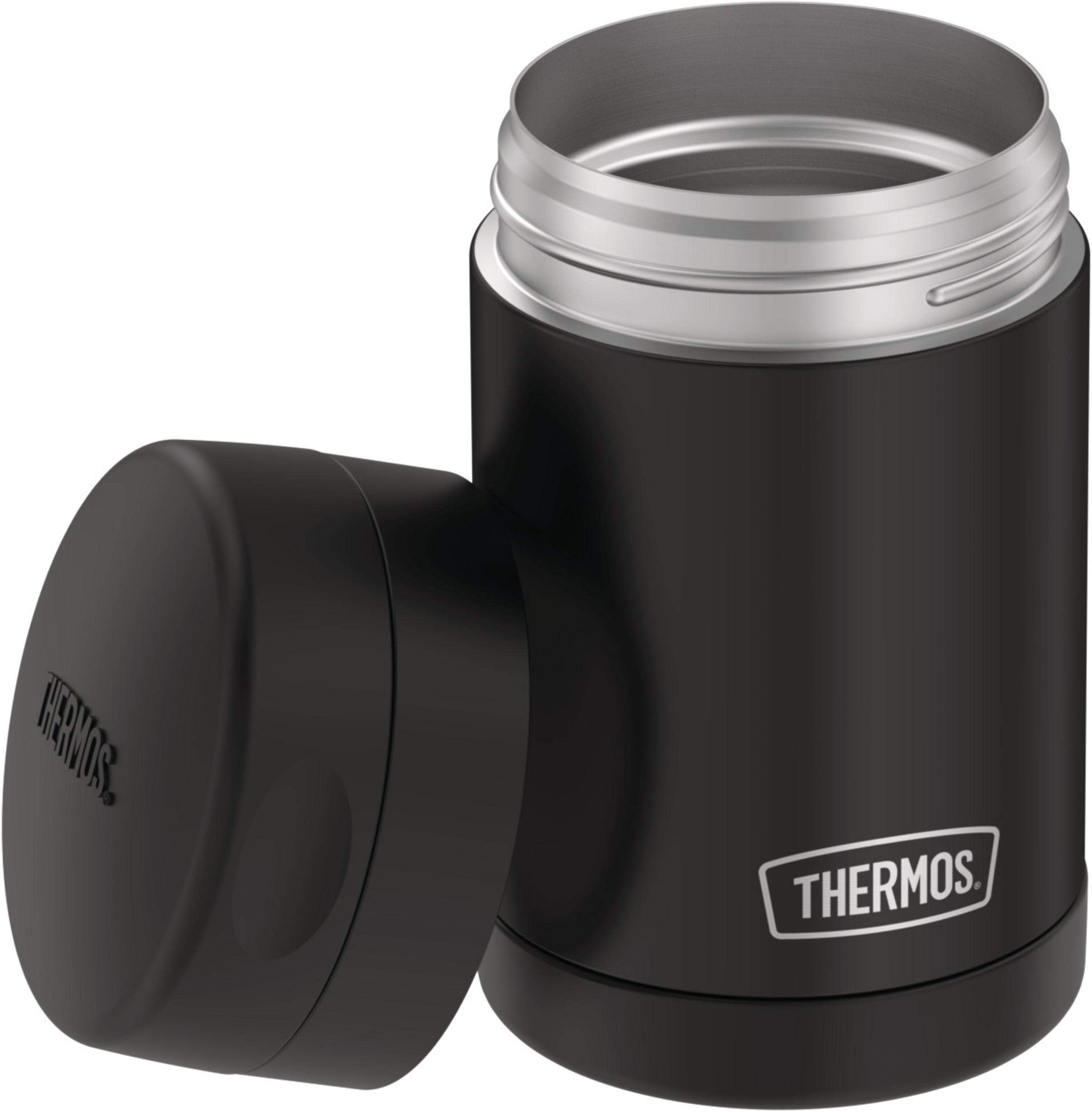 THERMOS F3029BK6 Funtainer Food Jar 16 Ounce, Matte Black, Durable Design