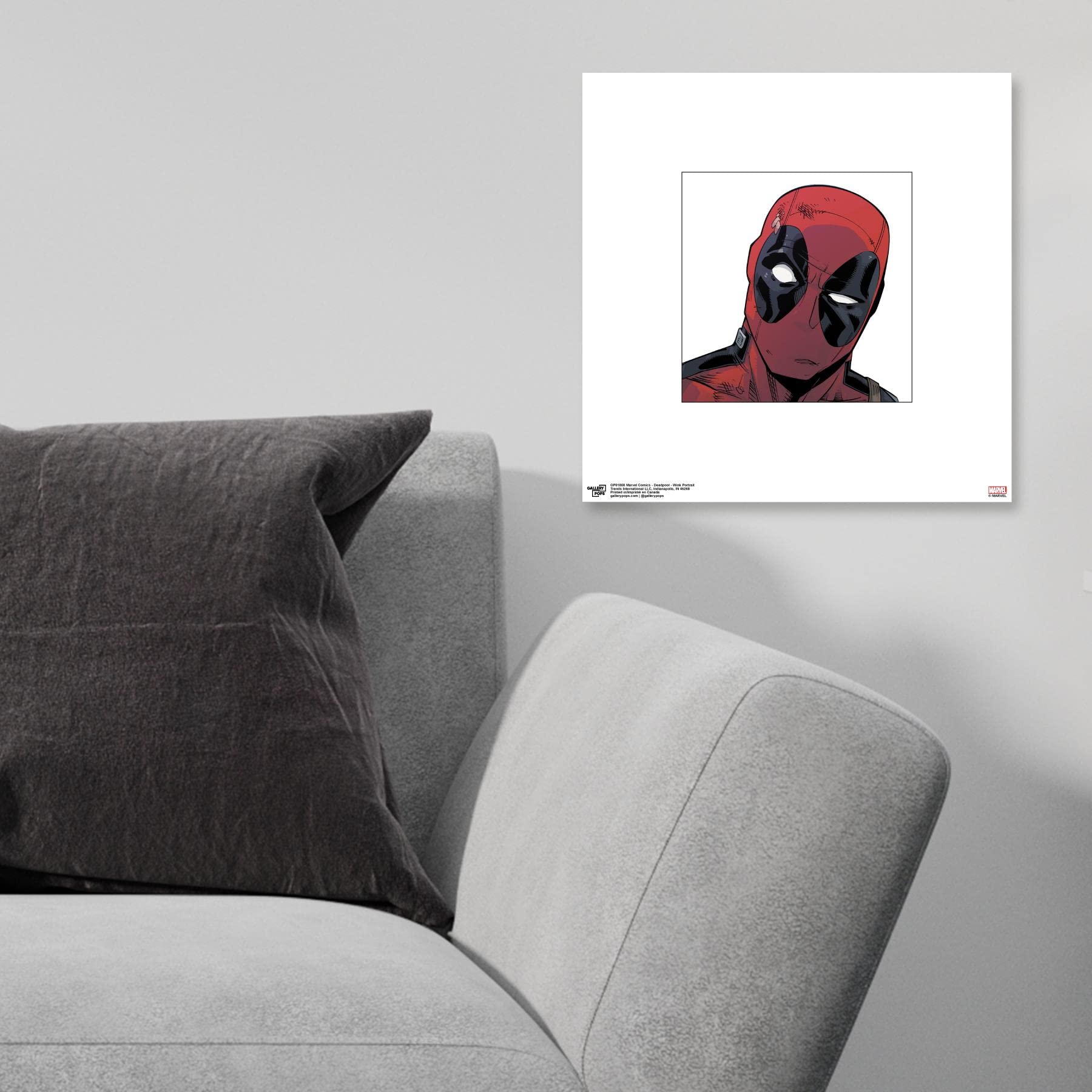 Trends International Gallery Pops Marvel Comics - Deadpool - Wink Portrait Wall Art, Unframed Version, 12'' X 12''
