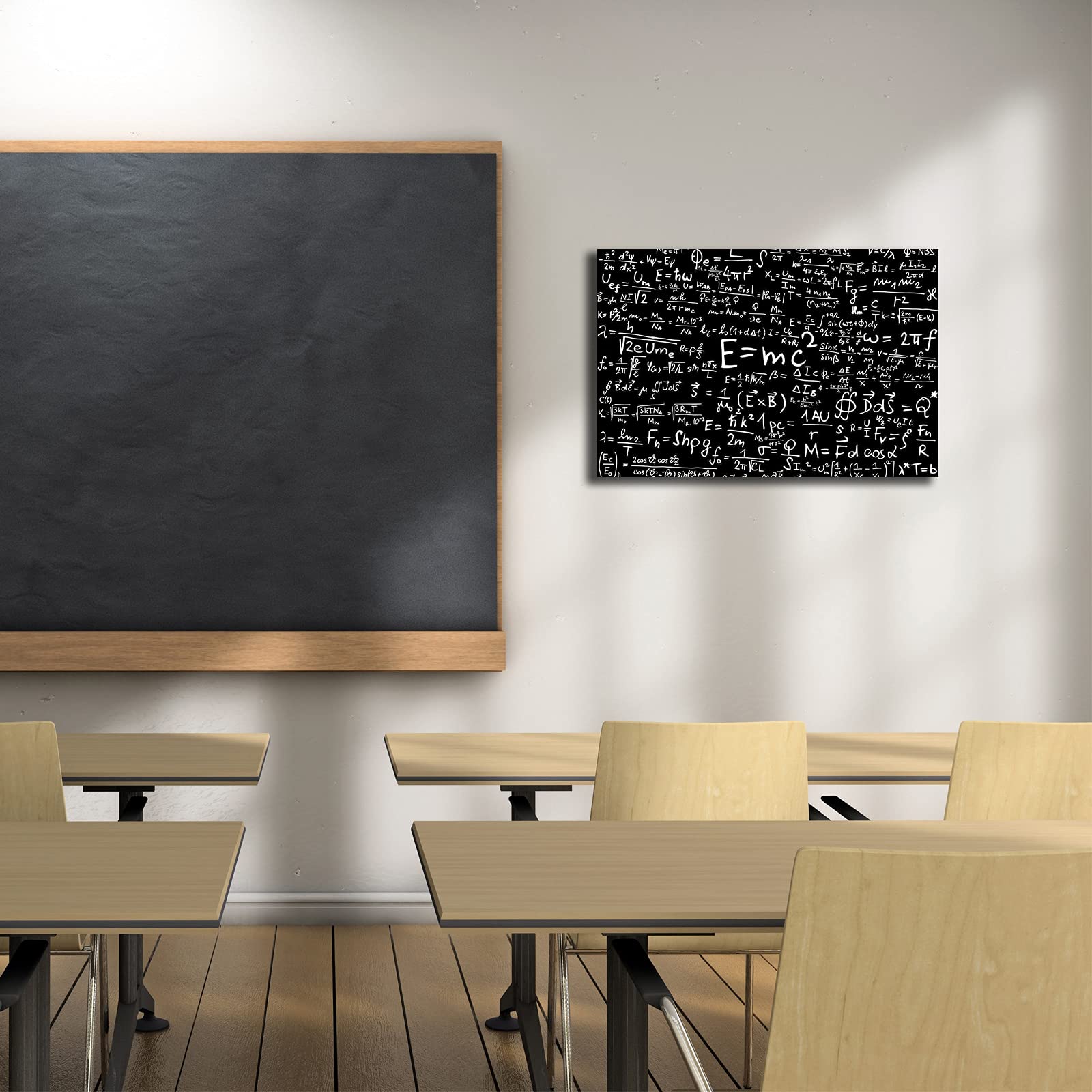 Educational Wall Art Framed Prints Canvas Black Poster Learning Physical Wall Decor Modern Picture Painting Artwork For Living R