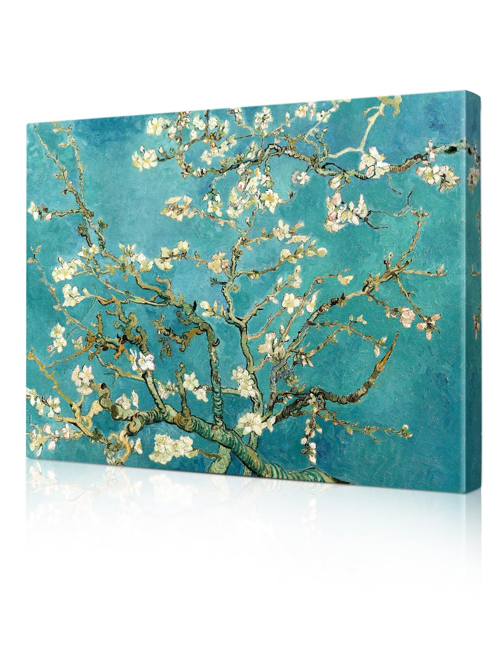 Decorarts - Almond Blossom Tree - Vincent Van Gogh Reproductions. Oversize Giclee Canvas Print Wall Art For Home Wall Decor. 40X