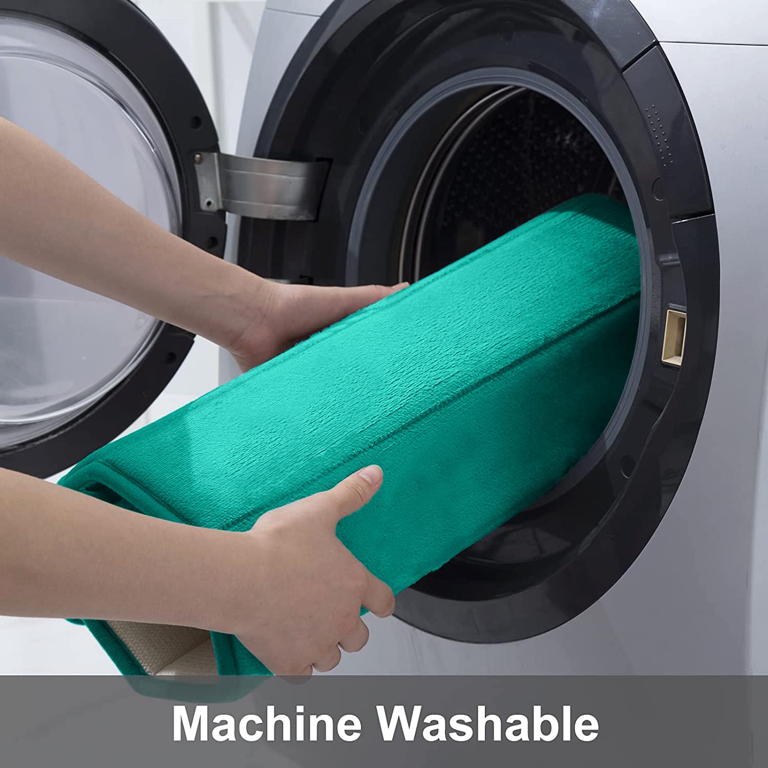 Buganda Memory Foam Bath Mat Rug, 47'' X 24'', Ultra Soft And Non-Slip Bathroom Rugs, Water Absorbent And Machine Washable Bath