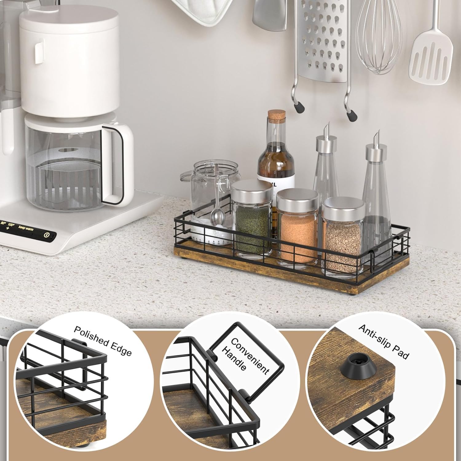 Toilet Paper Basket, 2Pcs 13 Inch Bathroom Basket Toilet Tank Tray Toilet Tank Basket Top Of Toilet Storage Toiletries Organizer