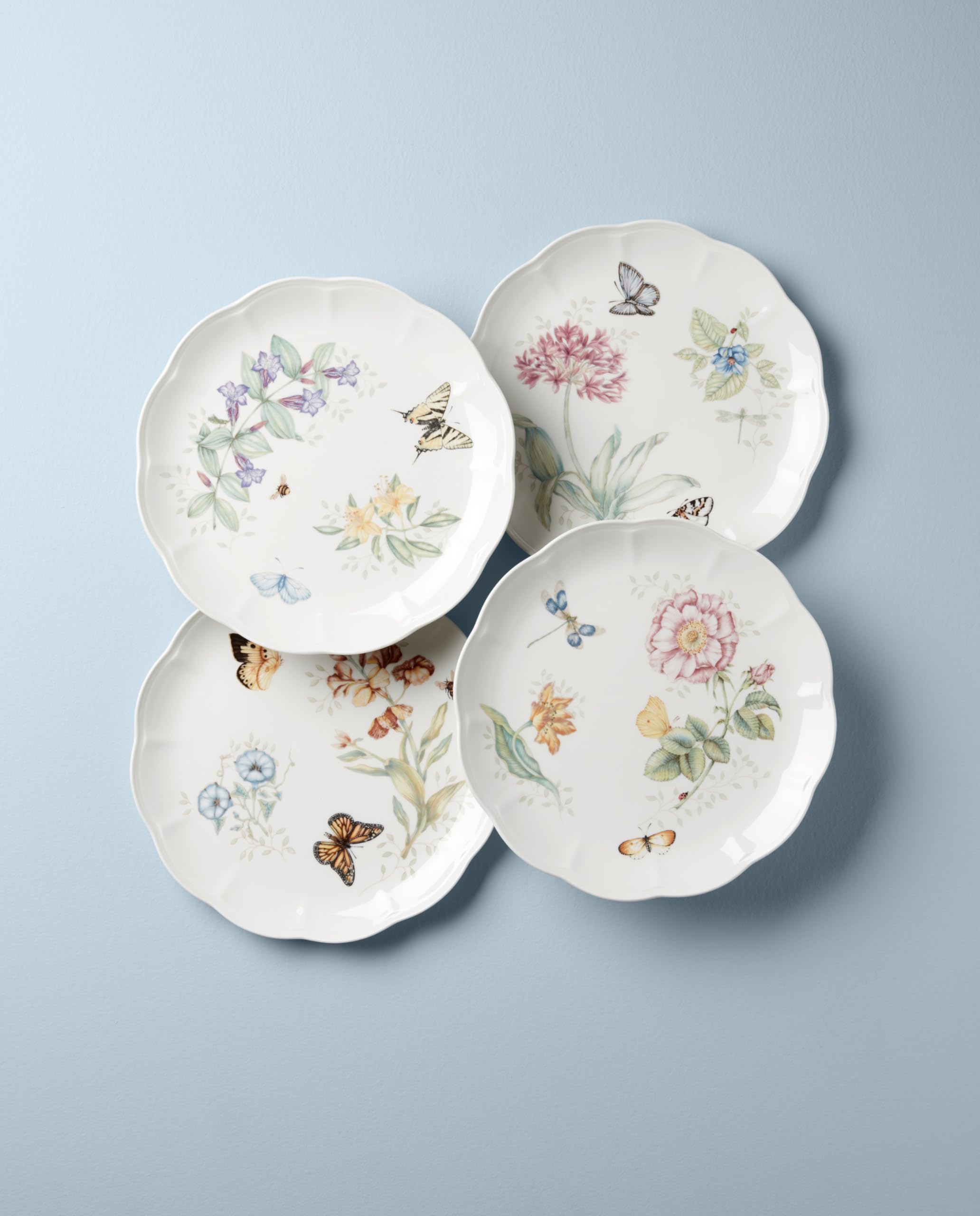 Lenox Butterfly Meadow 4-Piece Dinner Plate Set, 5.47, Multi, 891268
